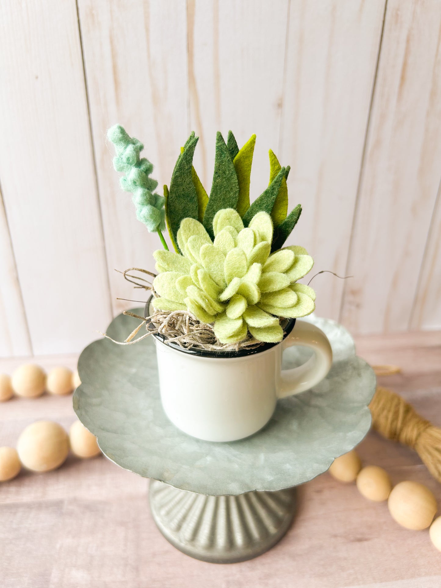 Mini Felt Succulent