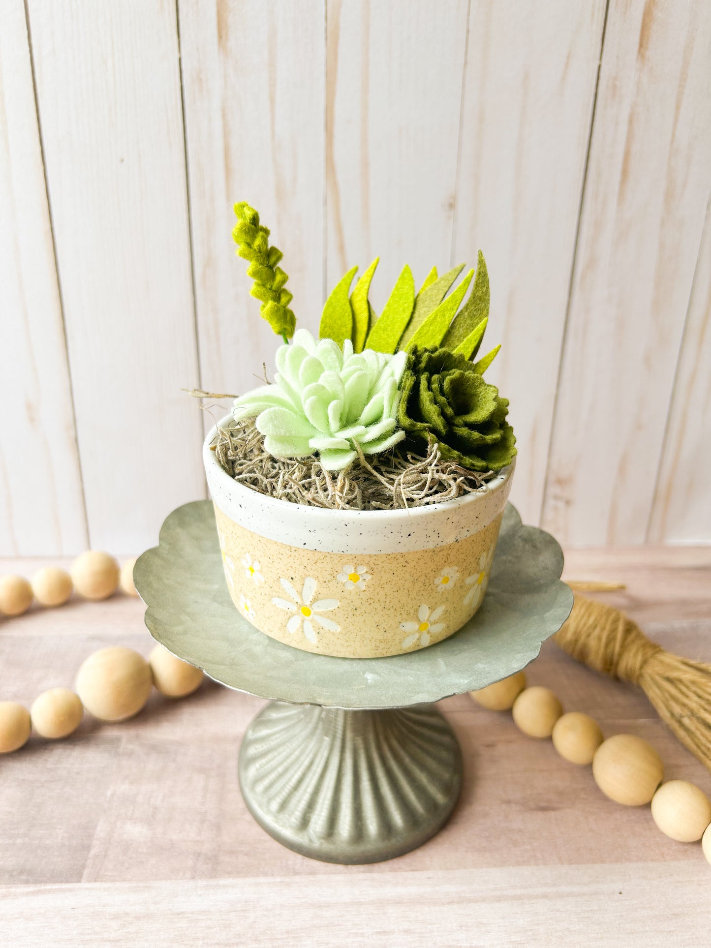 Mini Felt Succulent