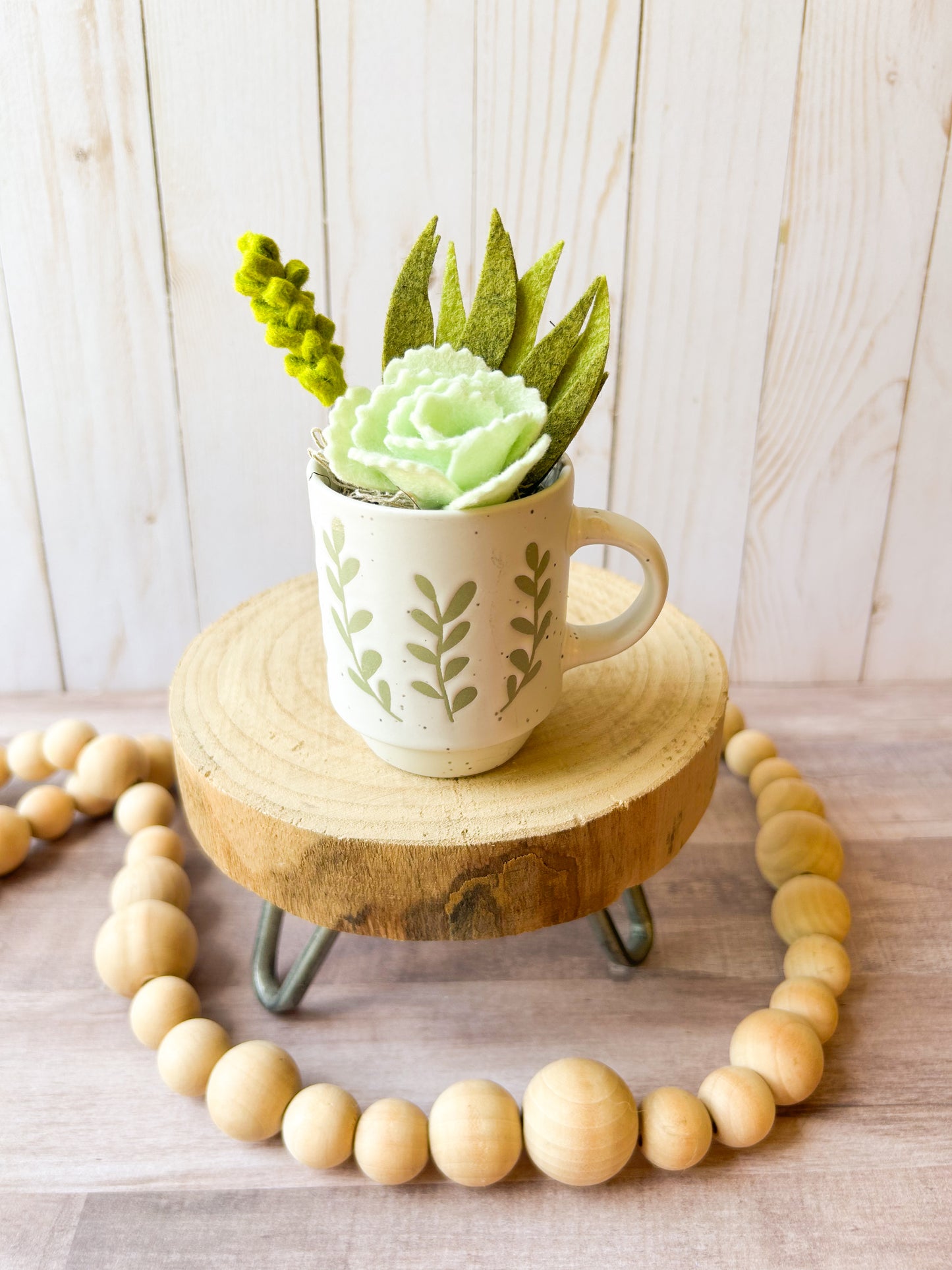 Mini Felt Succulent