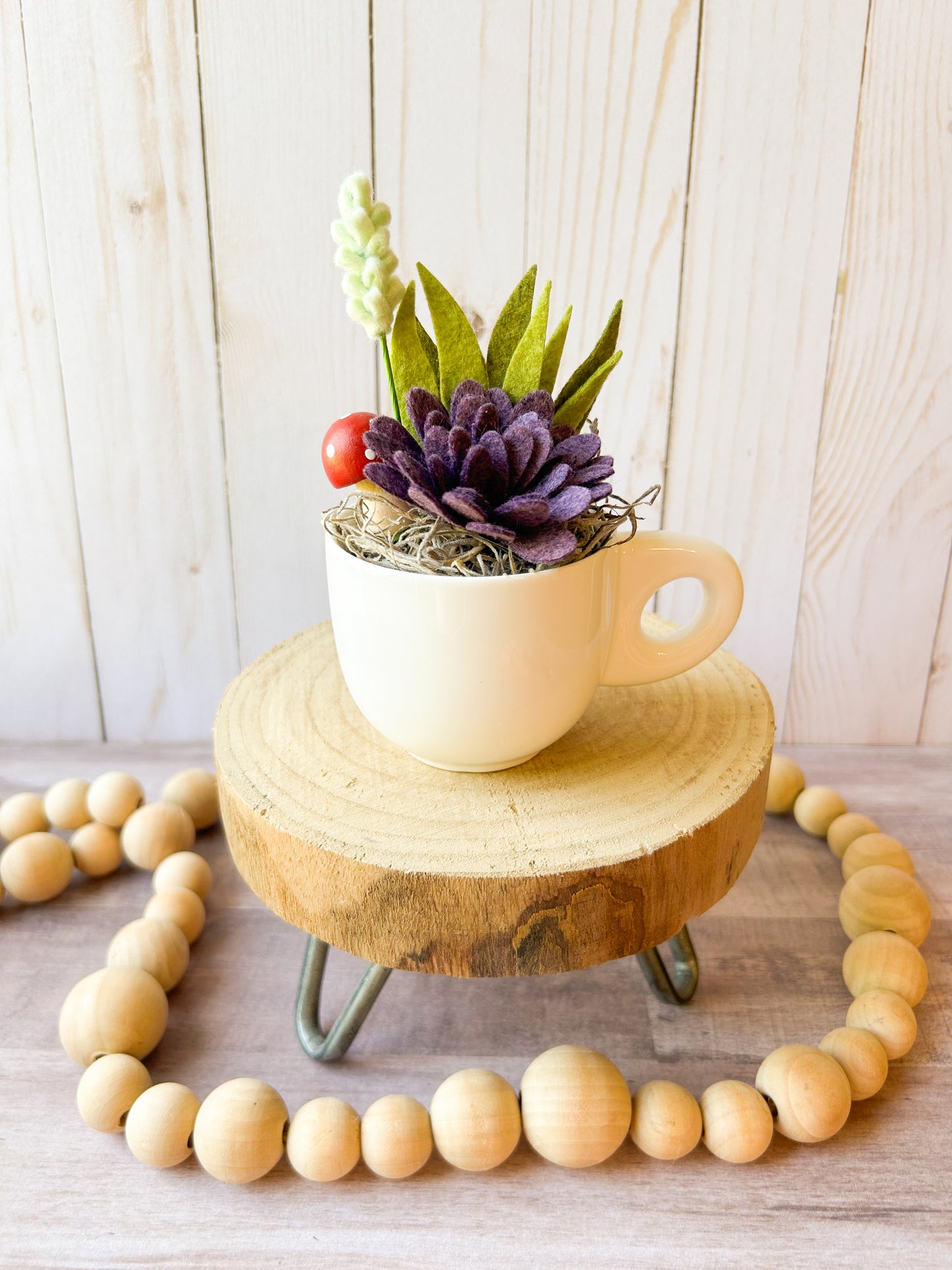 Mini Felt Succulent