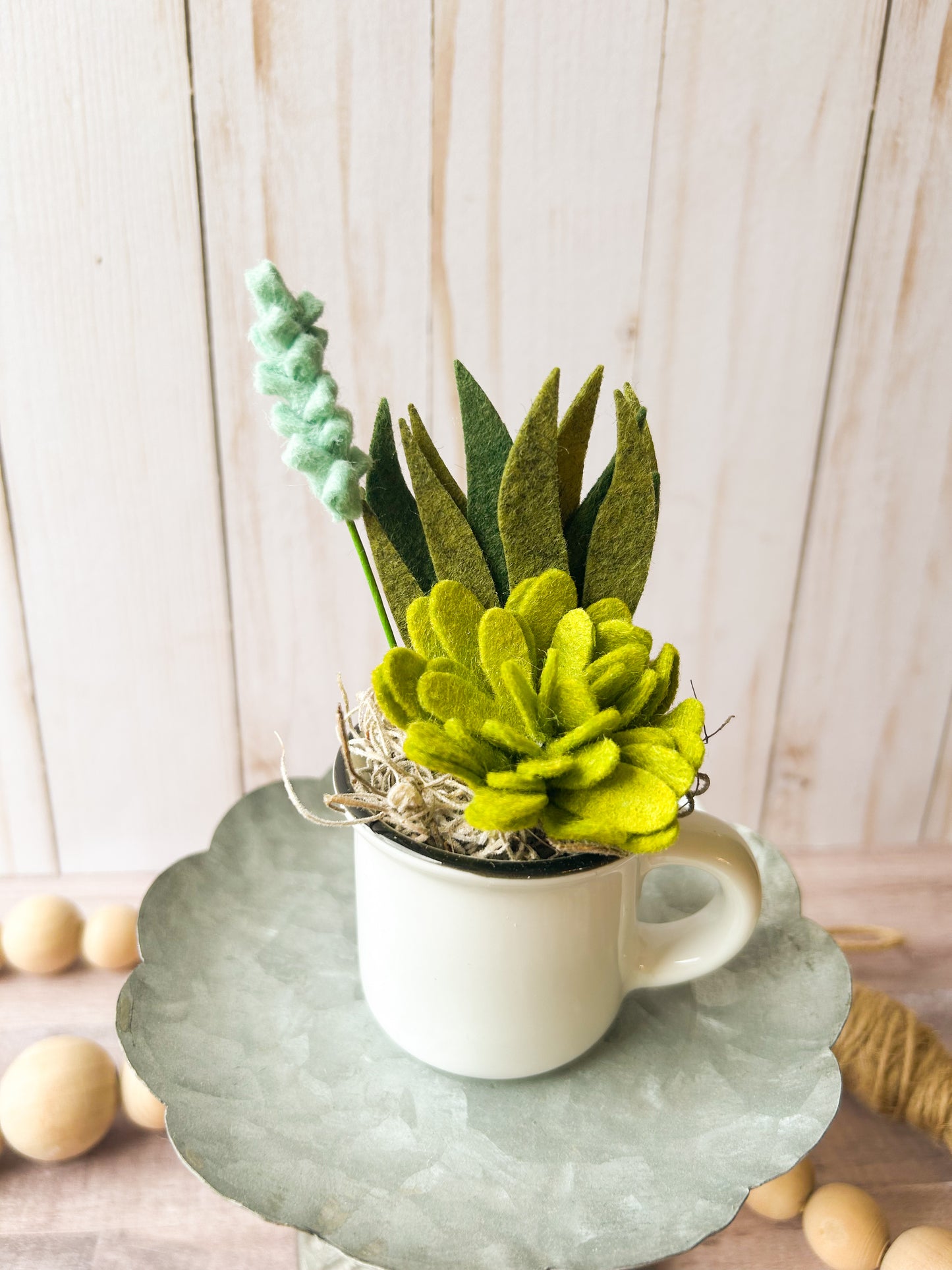 Mini Felt Succulent
