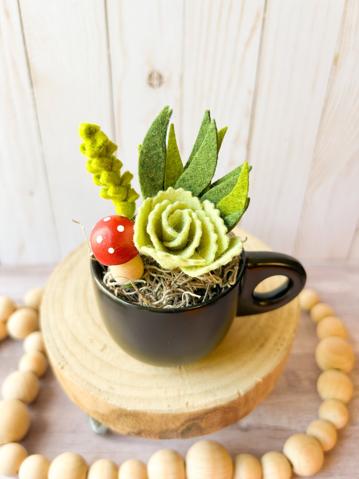 Mini Felt Succulent
