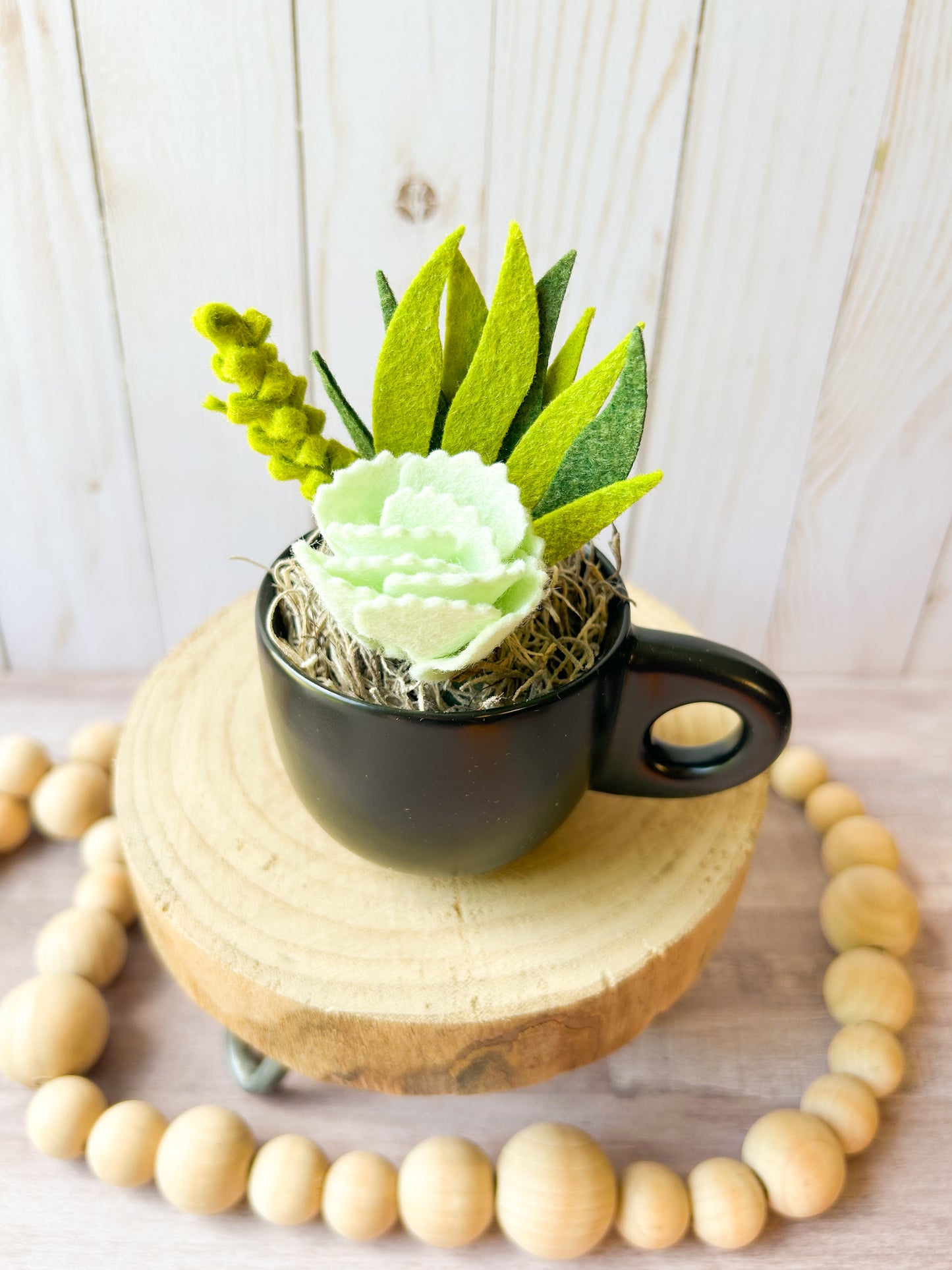 Mini Felt Succulent