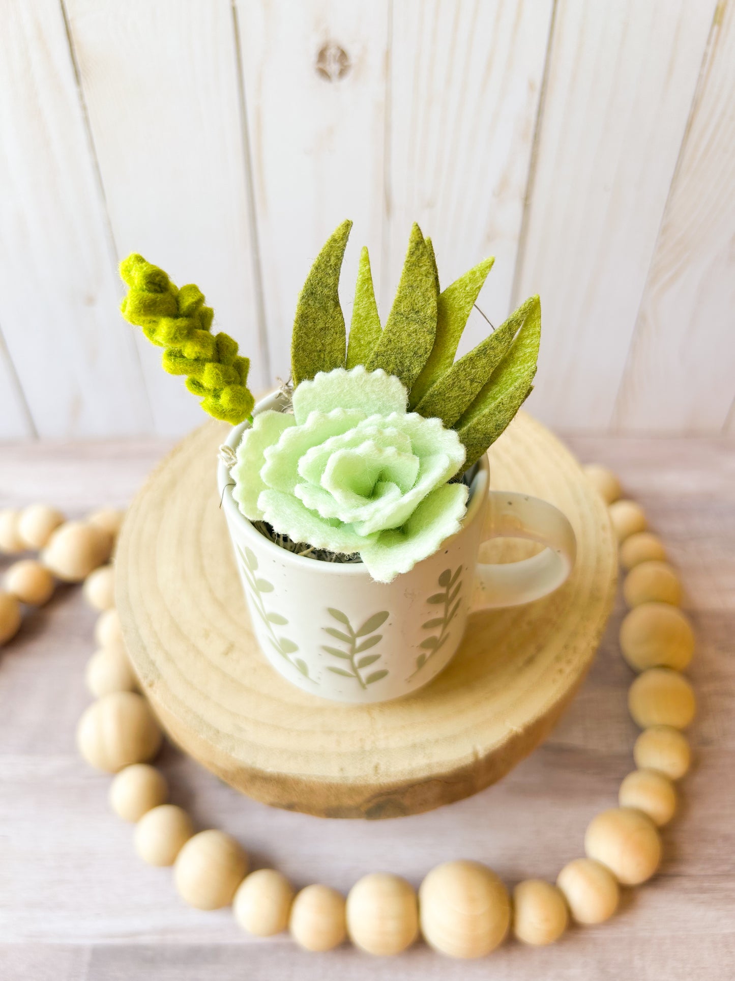 Mini Felt Succulent