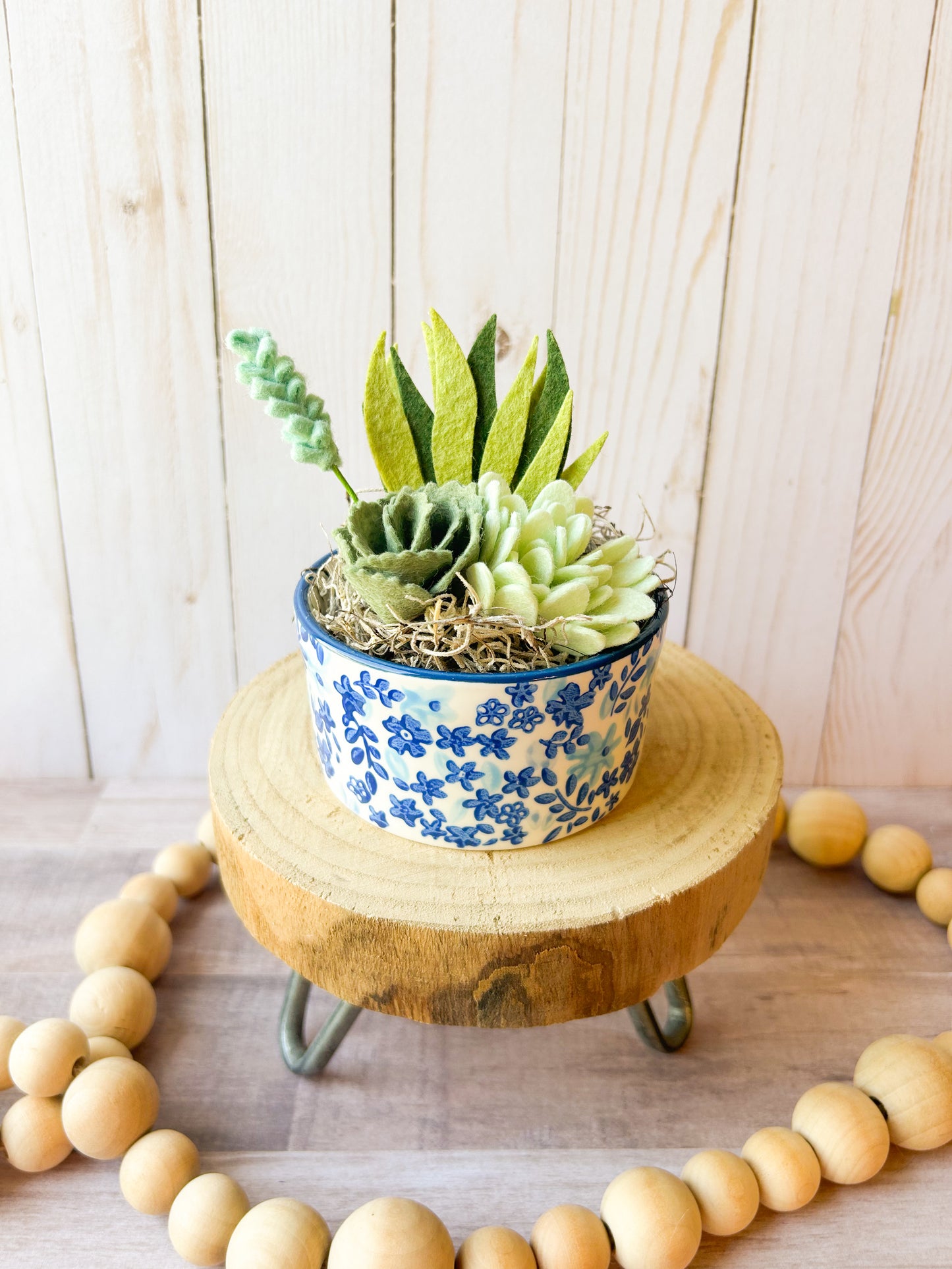 Mini Felt Succulent