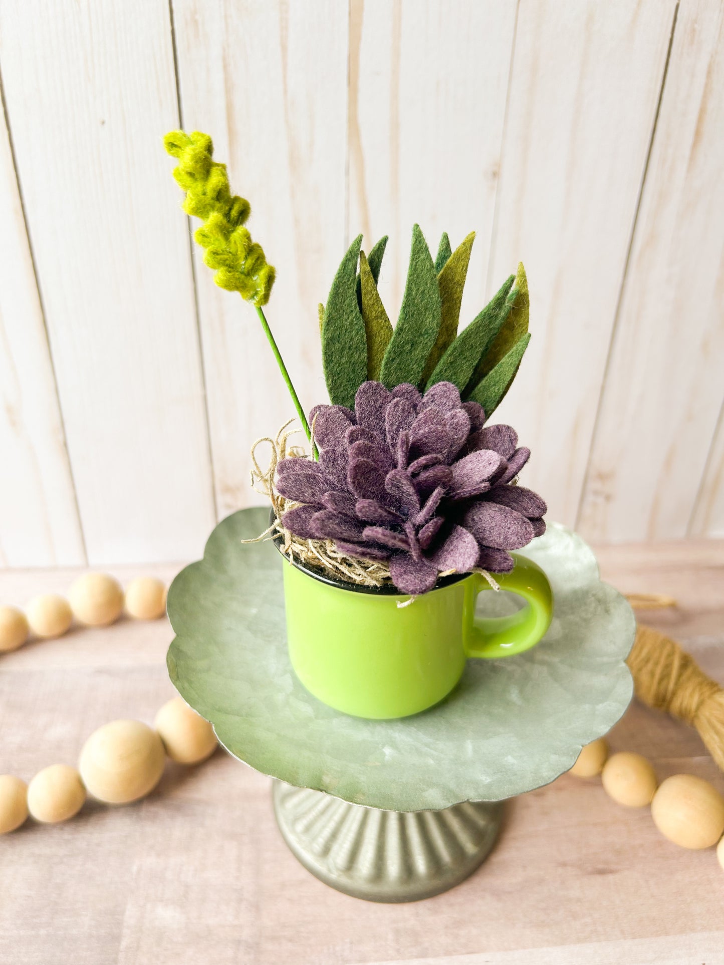 Mini Felt Succulent