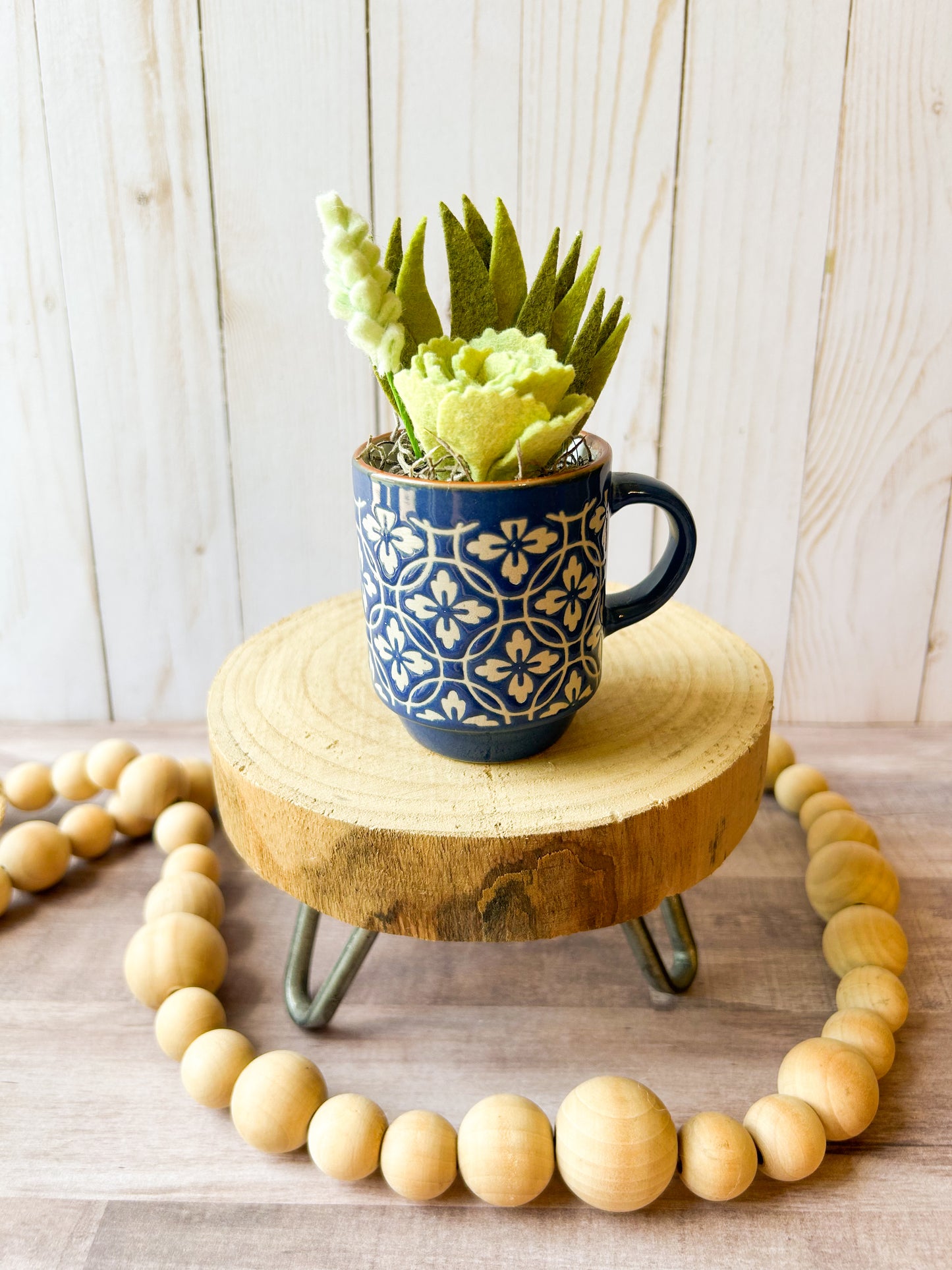 Mini Felt Succulent