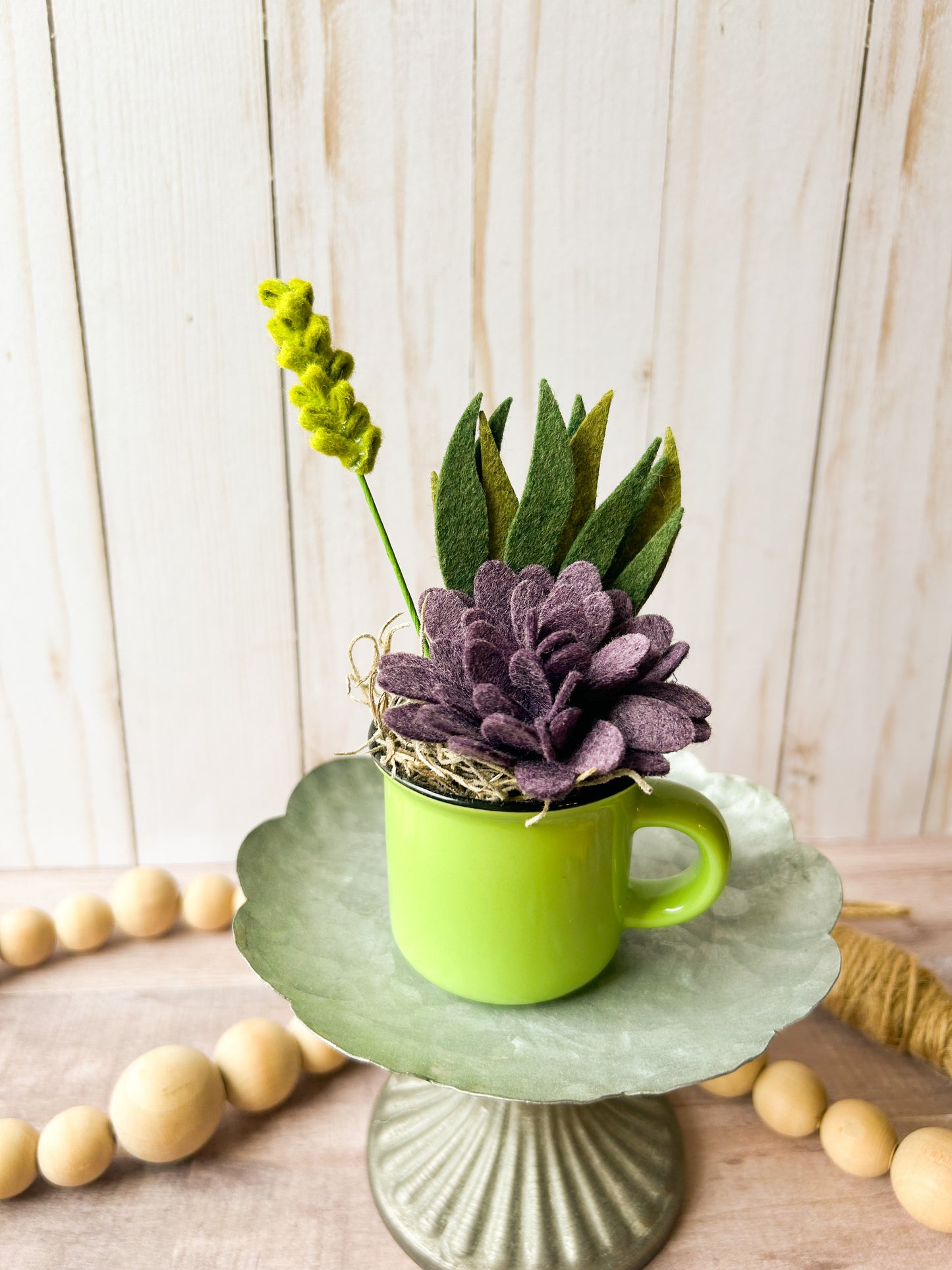 Mini Felt Succulent