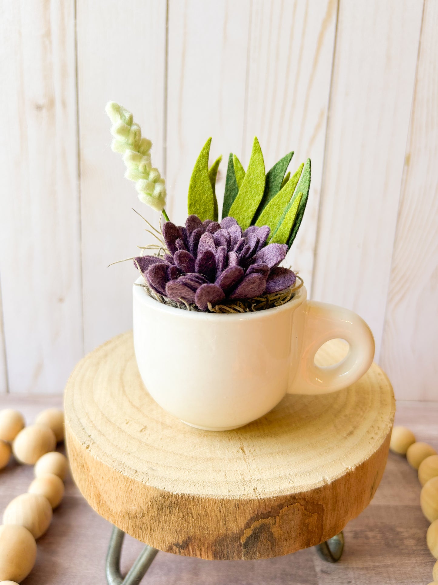 Mini Felt Succulent