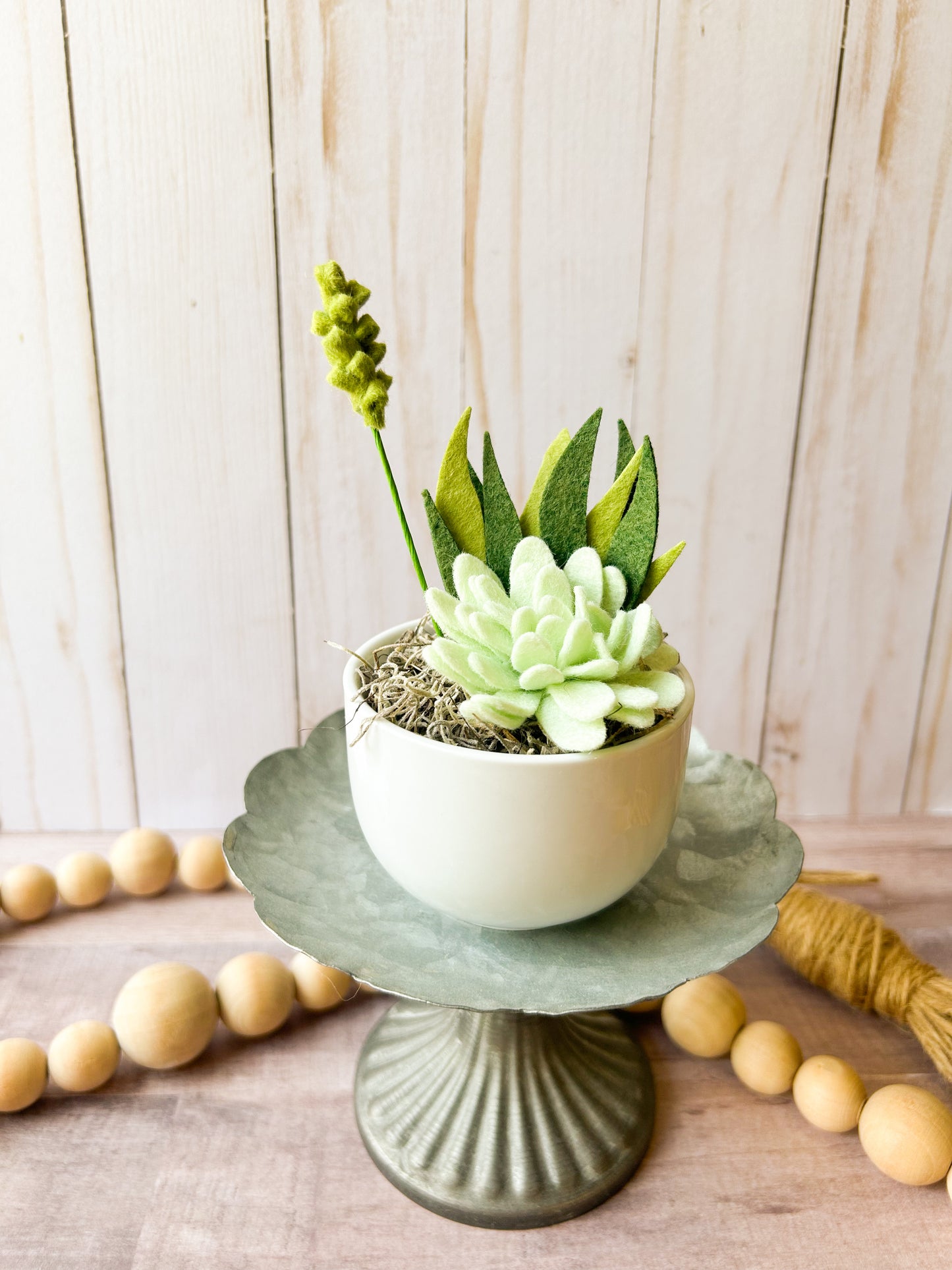 Mini Felt Succulent