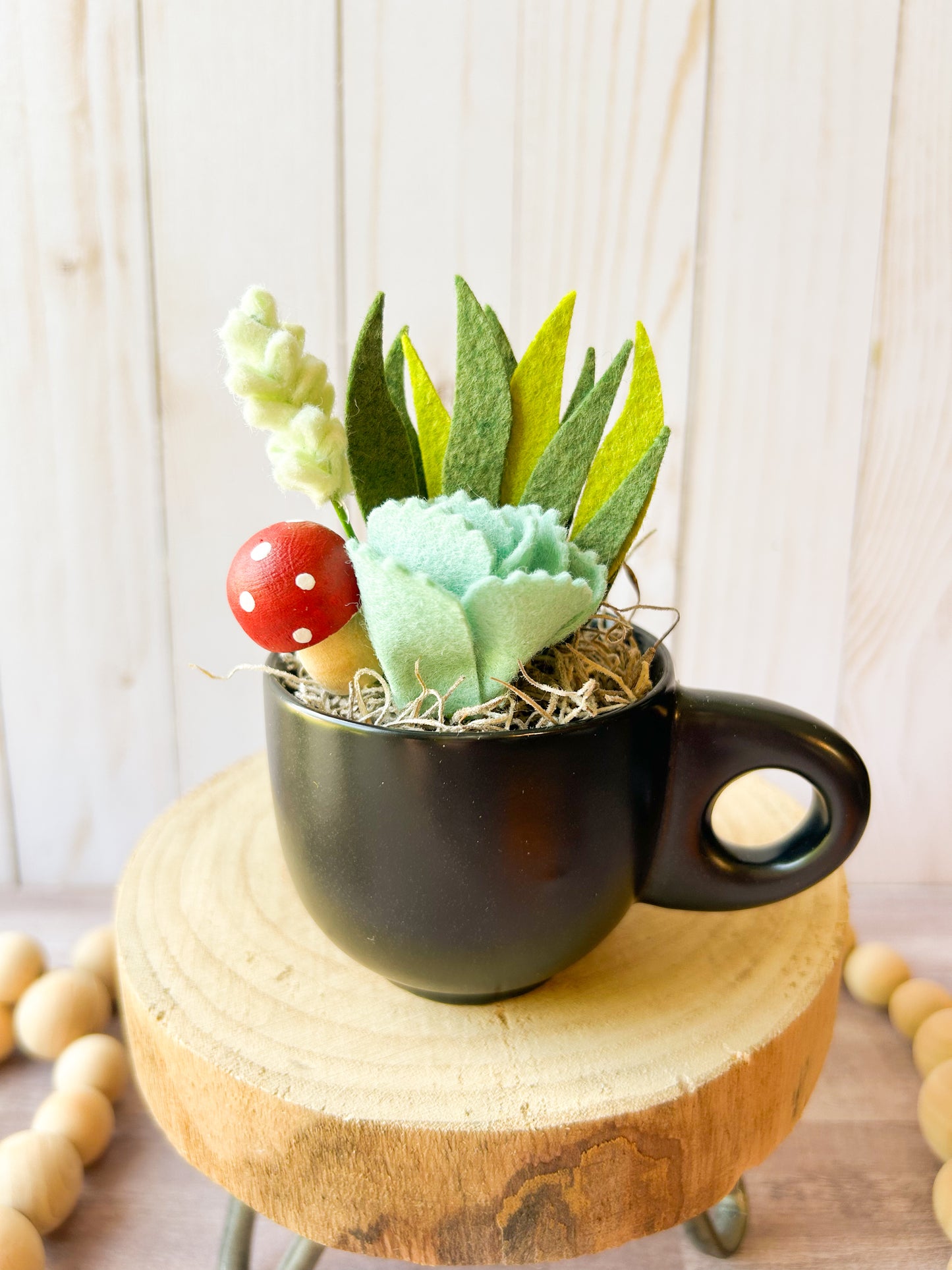 Mini Felt Succulent