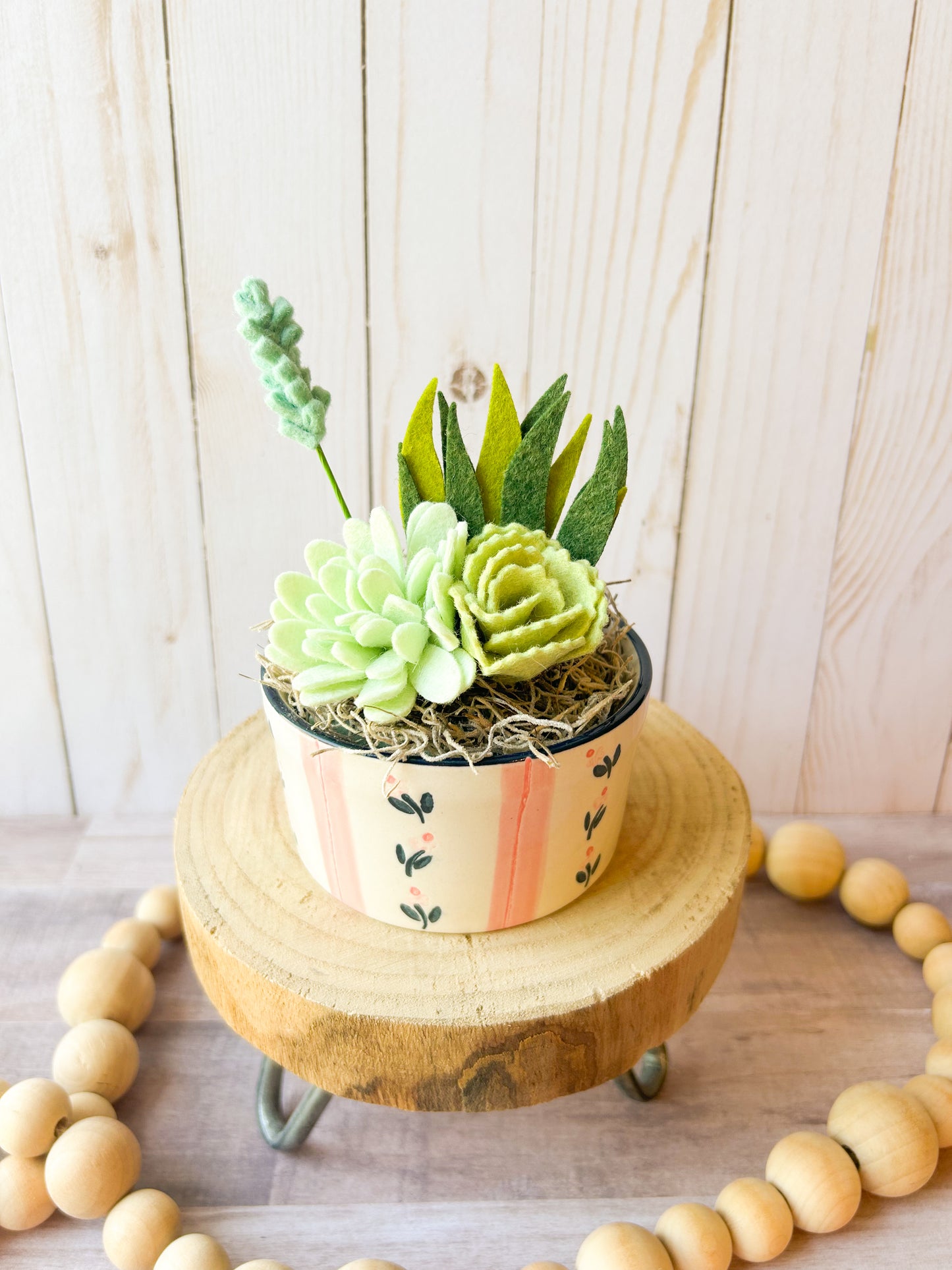 Mini Felt Succulent