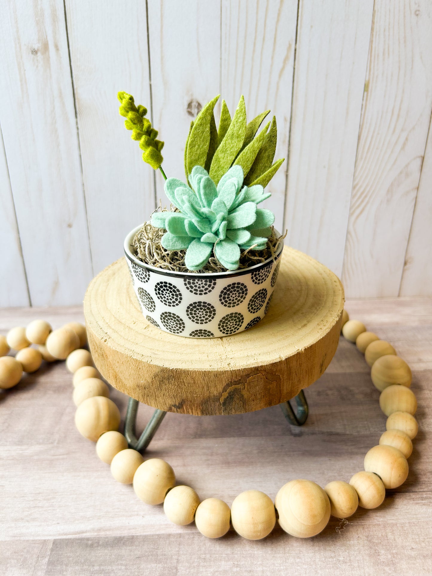 Mini Felt Succulent