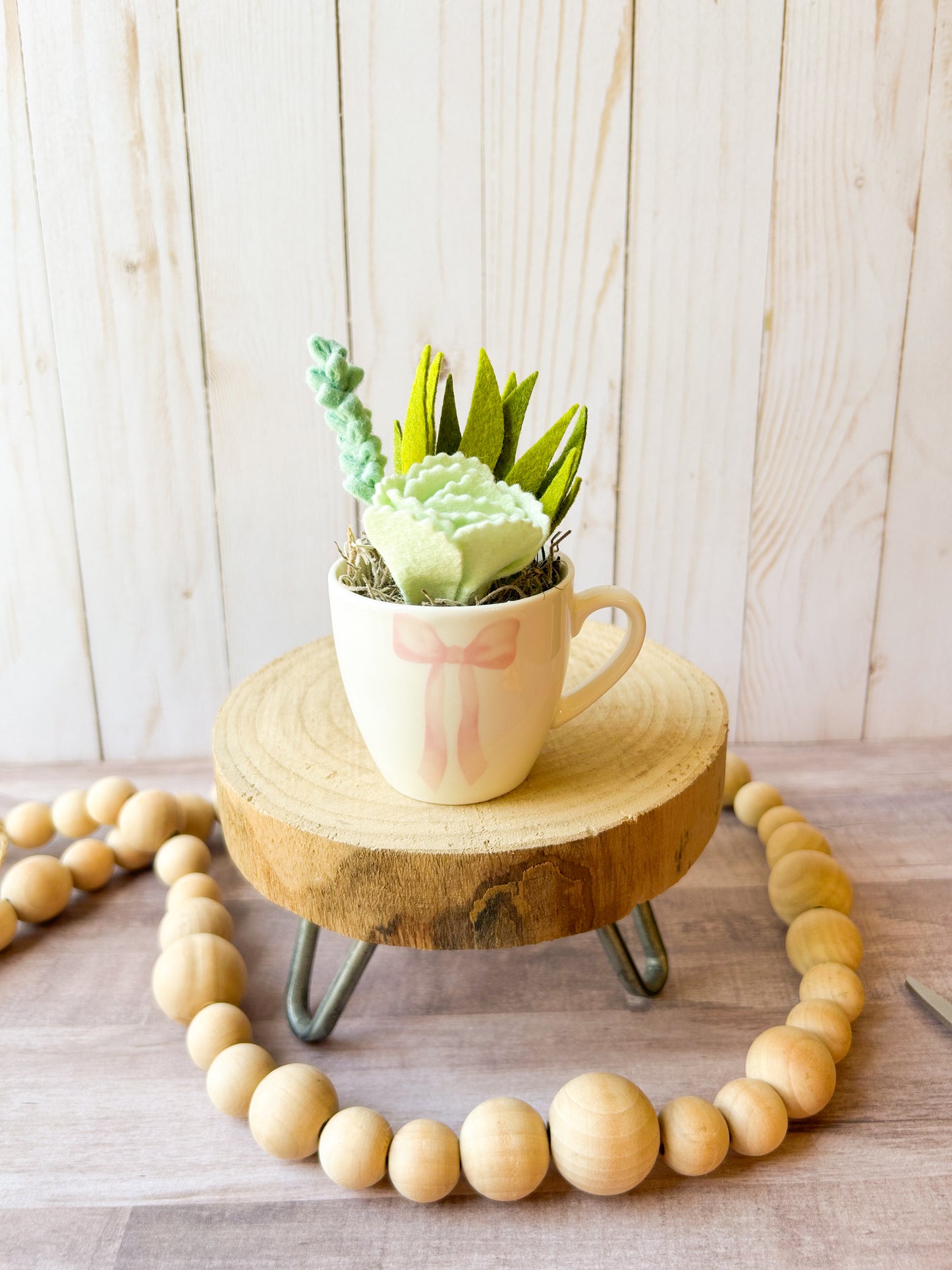 Mini Felt Succulent
