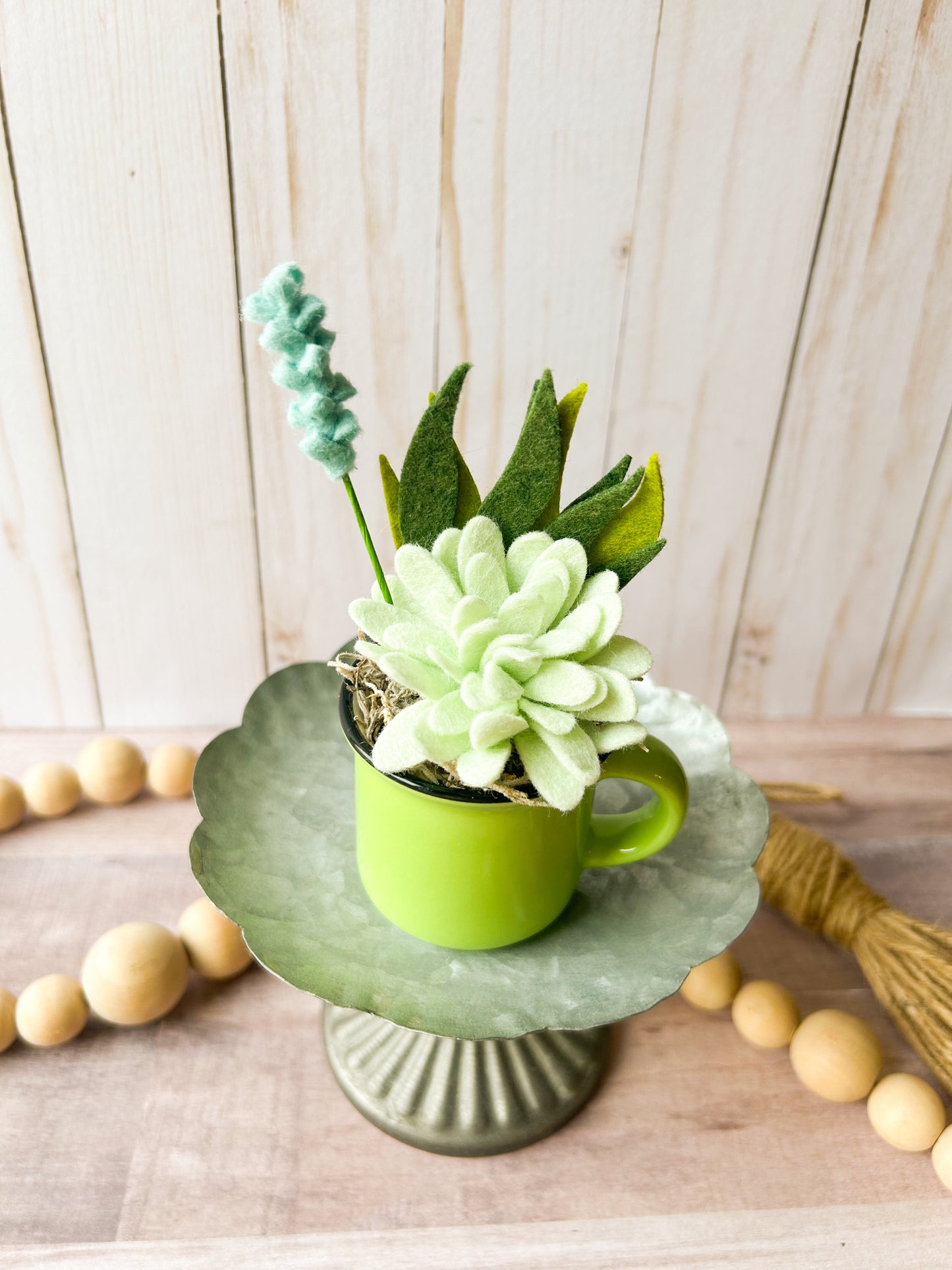 Mini Felt Succulent
