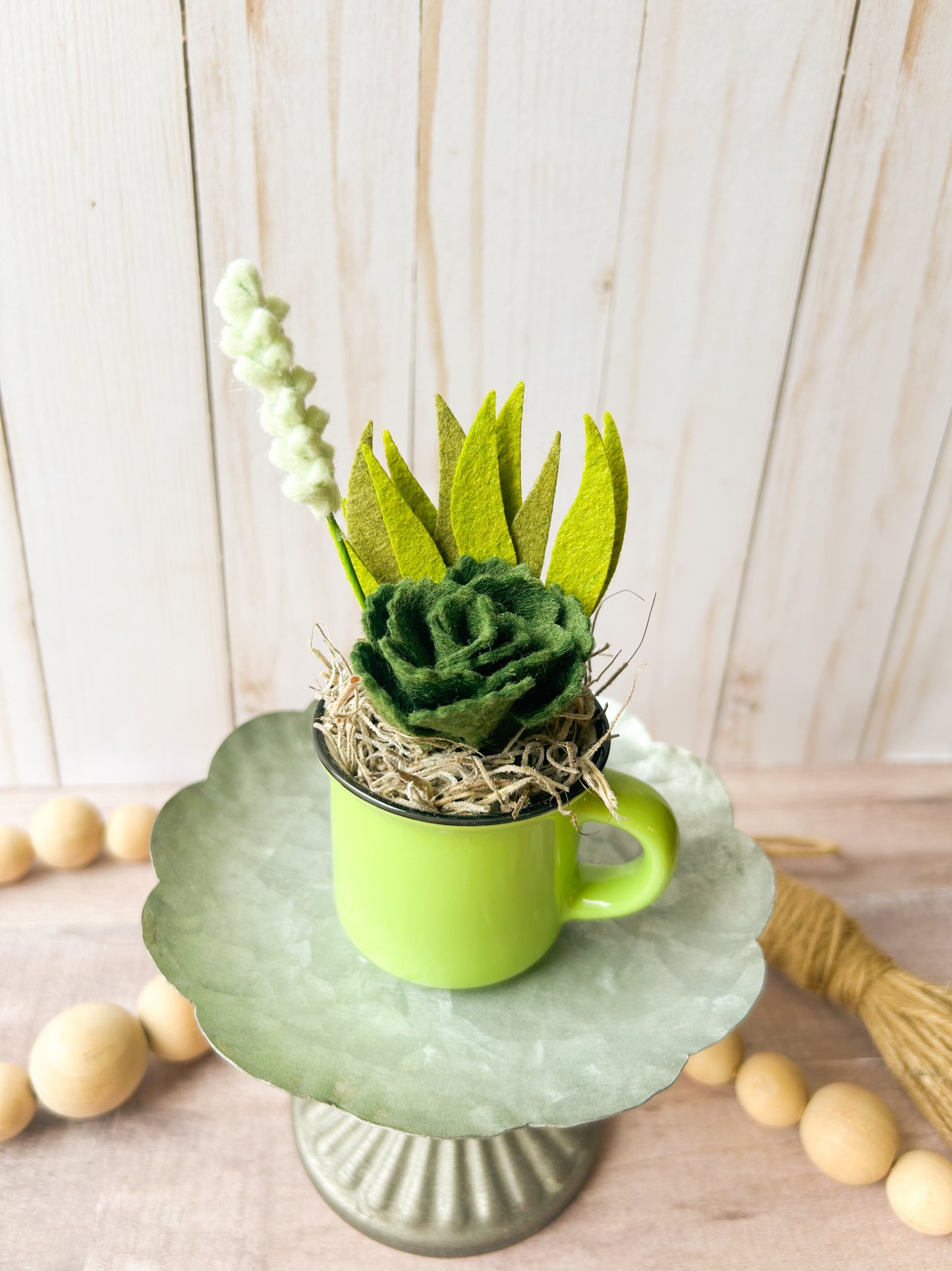 Mini Felt Succulent