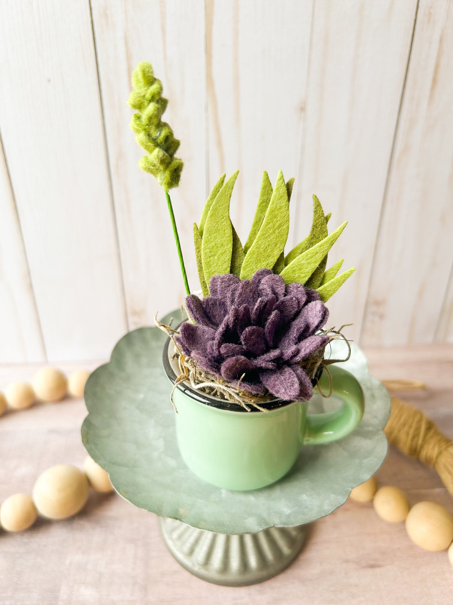 Mini Felt Succulent