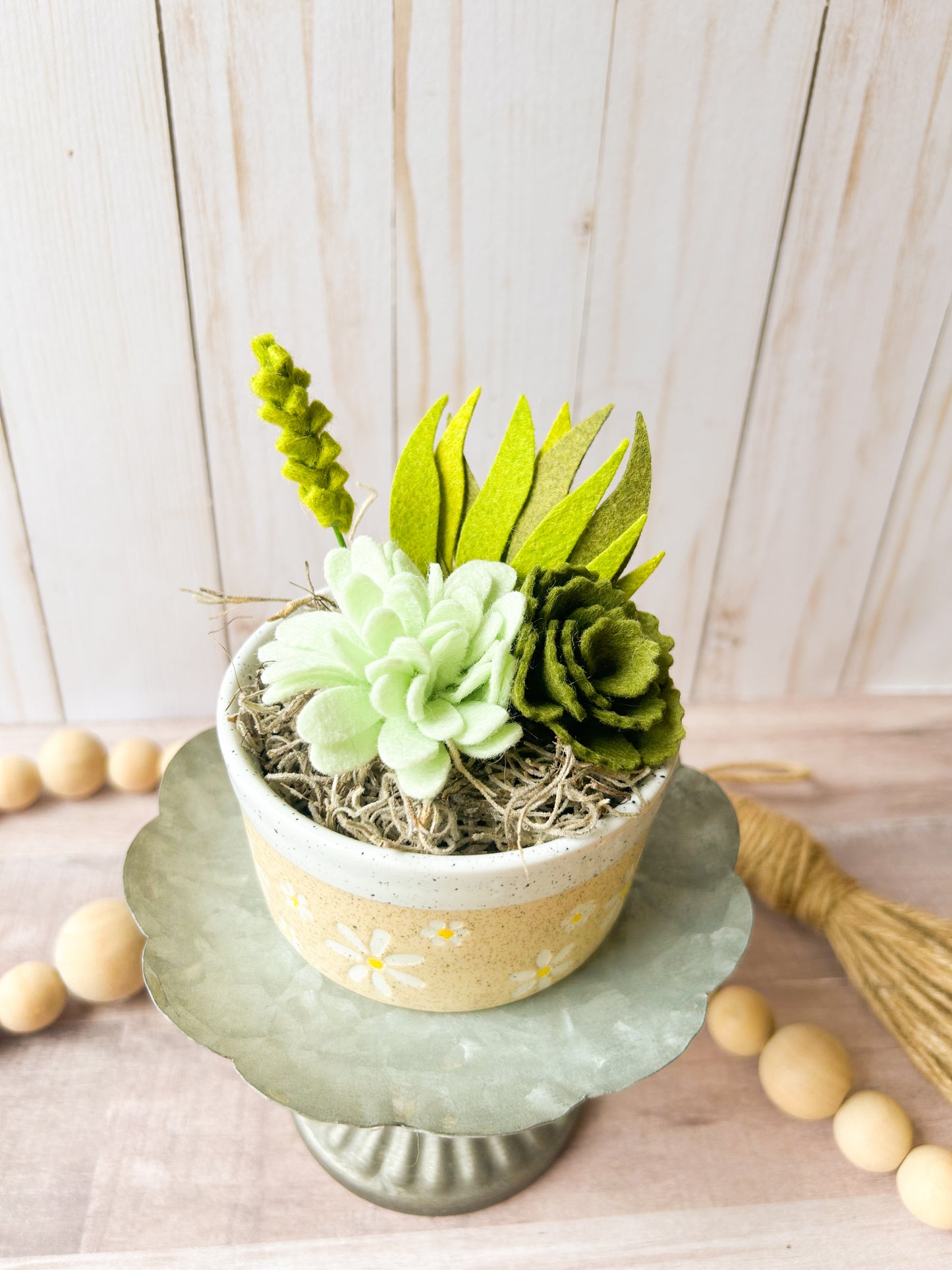 Mini Felt Succulent
