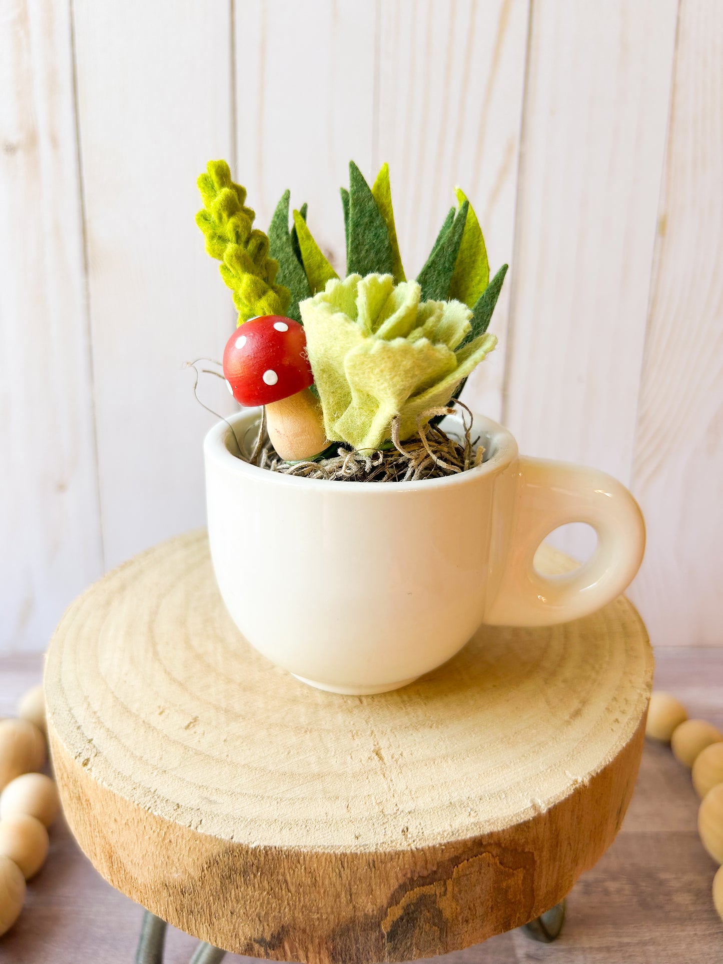 Mini Felt Succulent