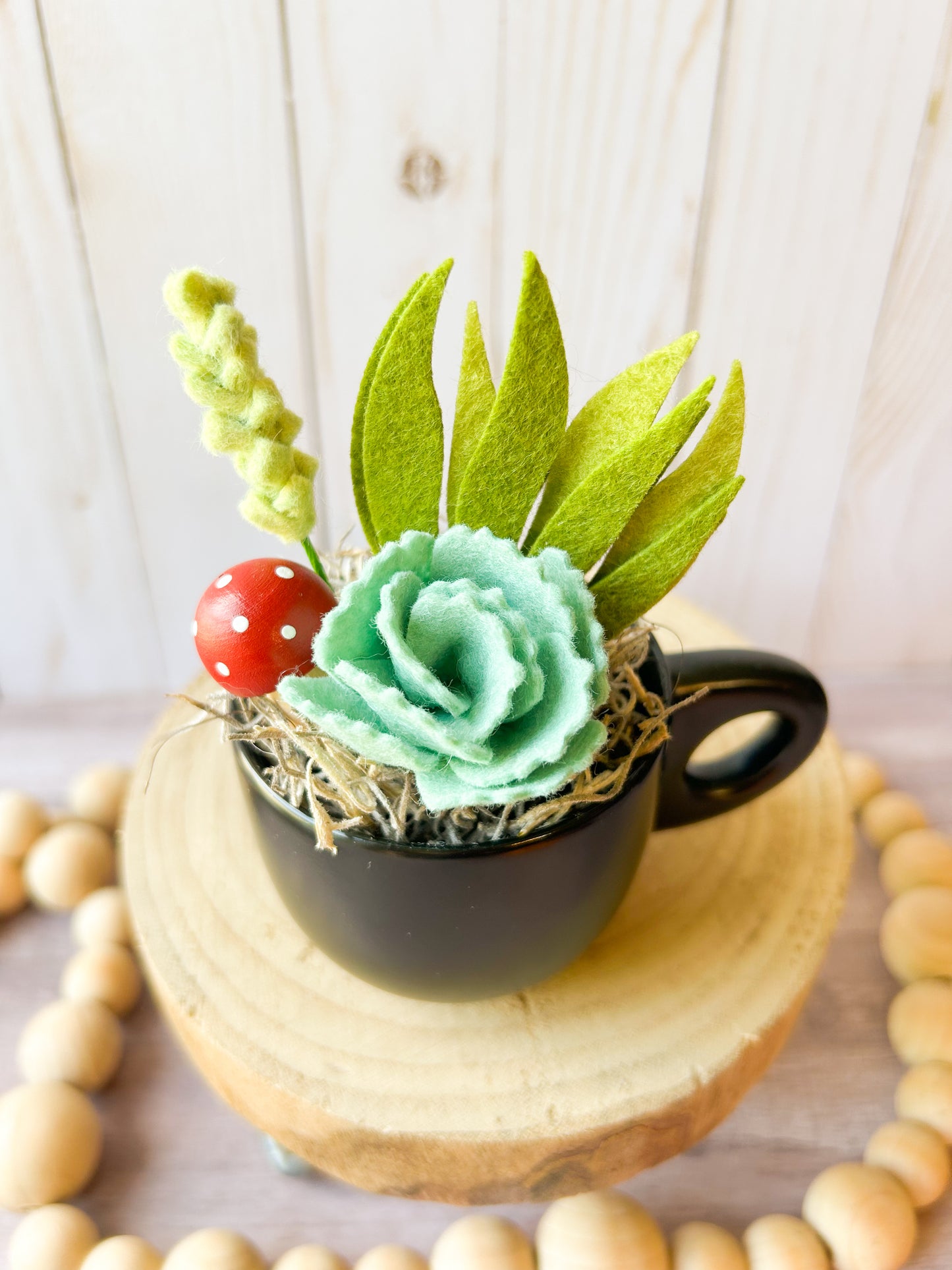 Mini Felt Succulent