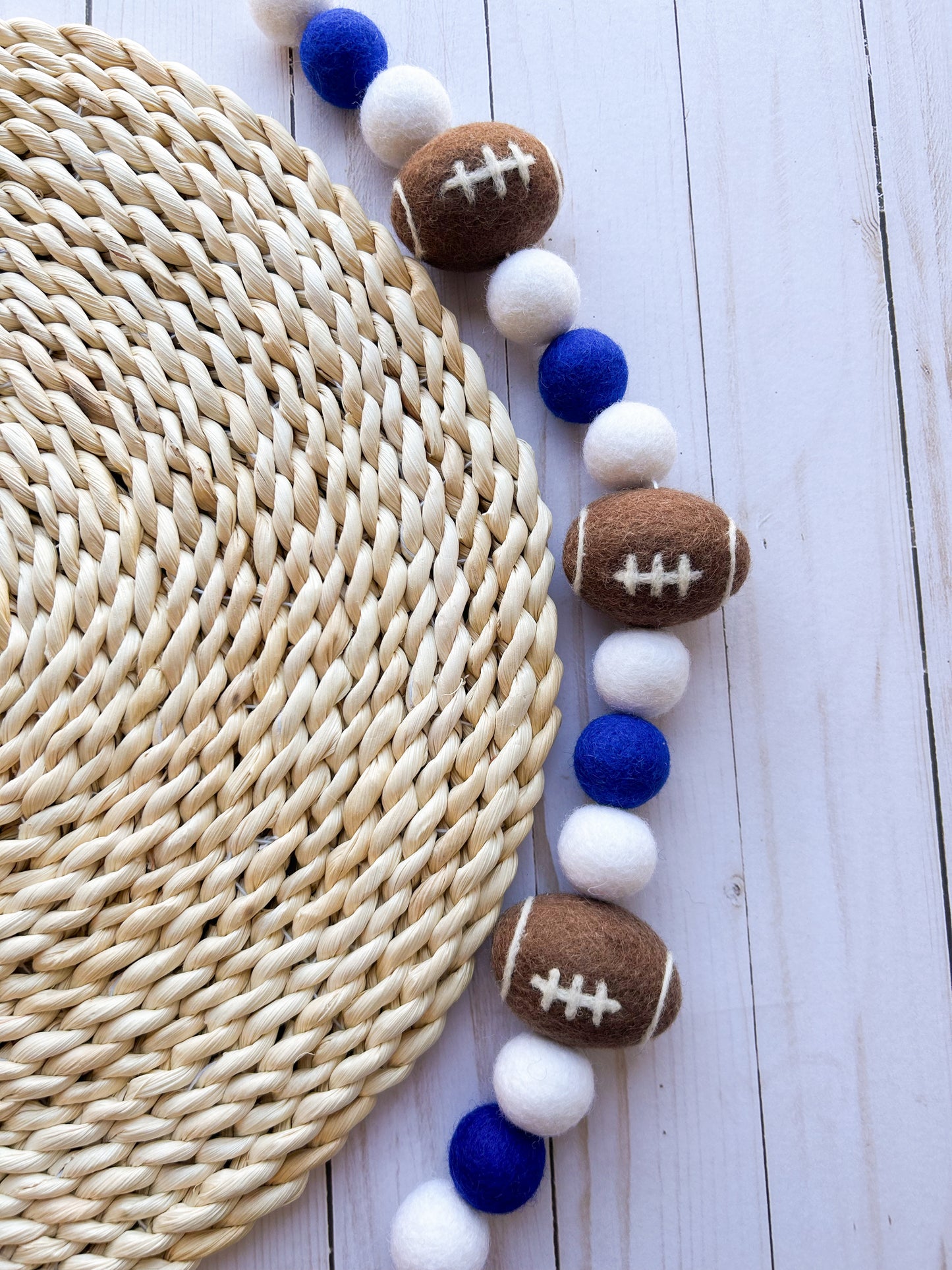 Colts Football Felt Ball Garland