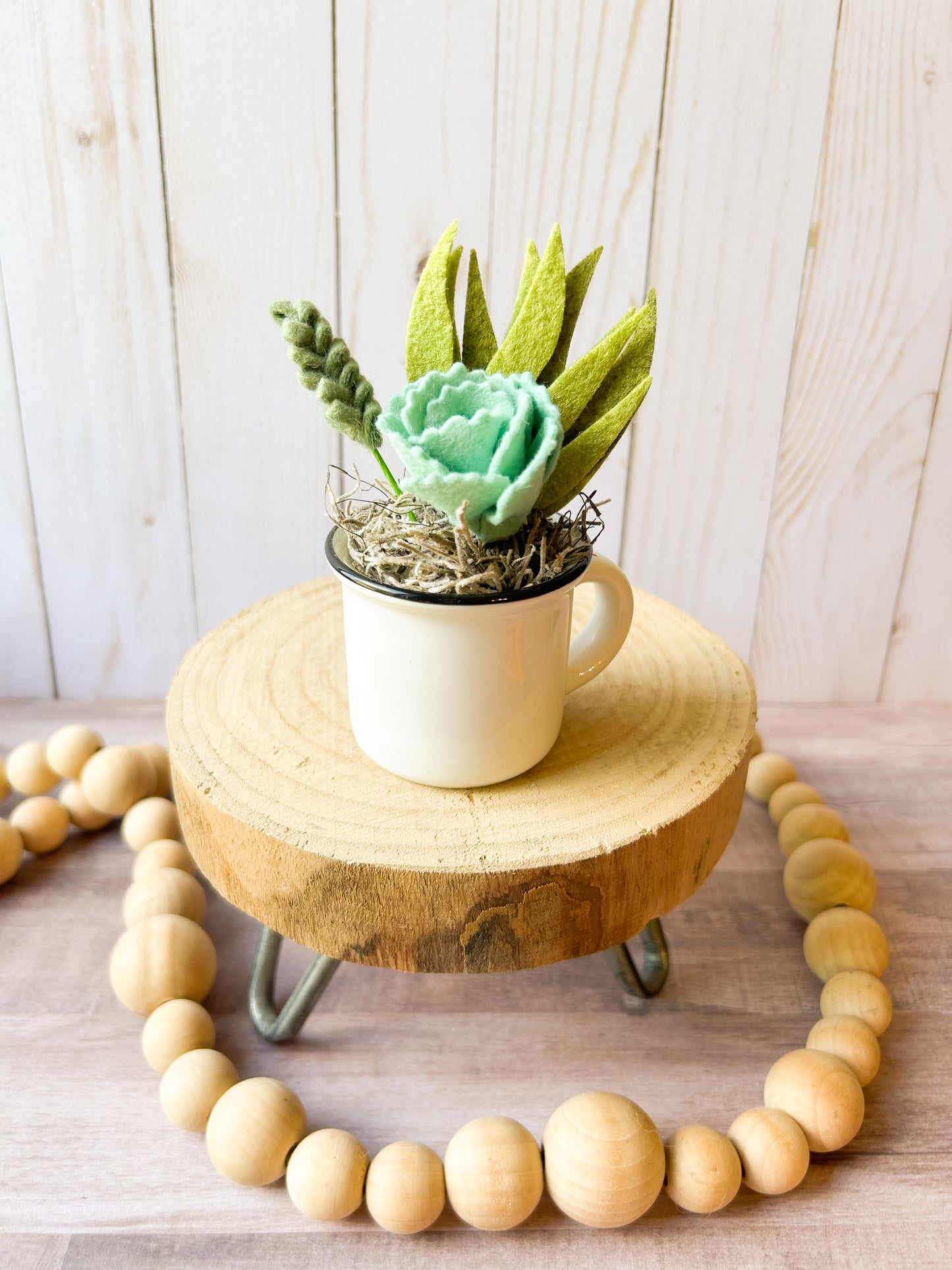 Mini Felt Succulent