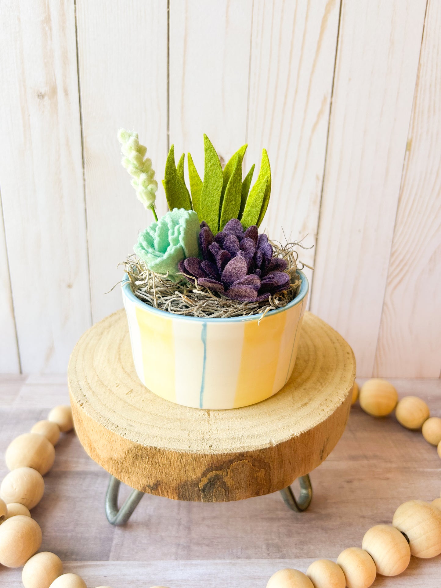 Mini Felt Succulent