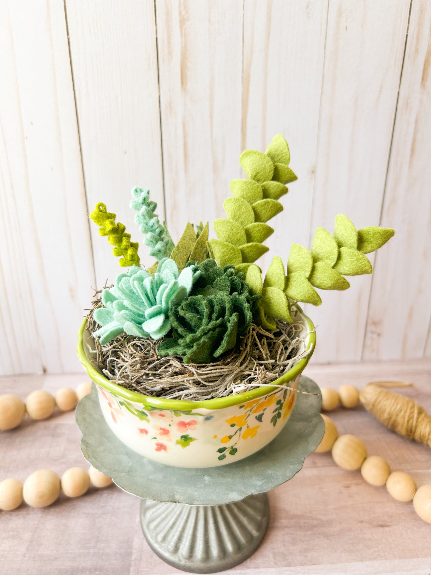 Felt Succulent Bowl