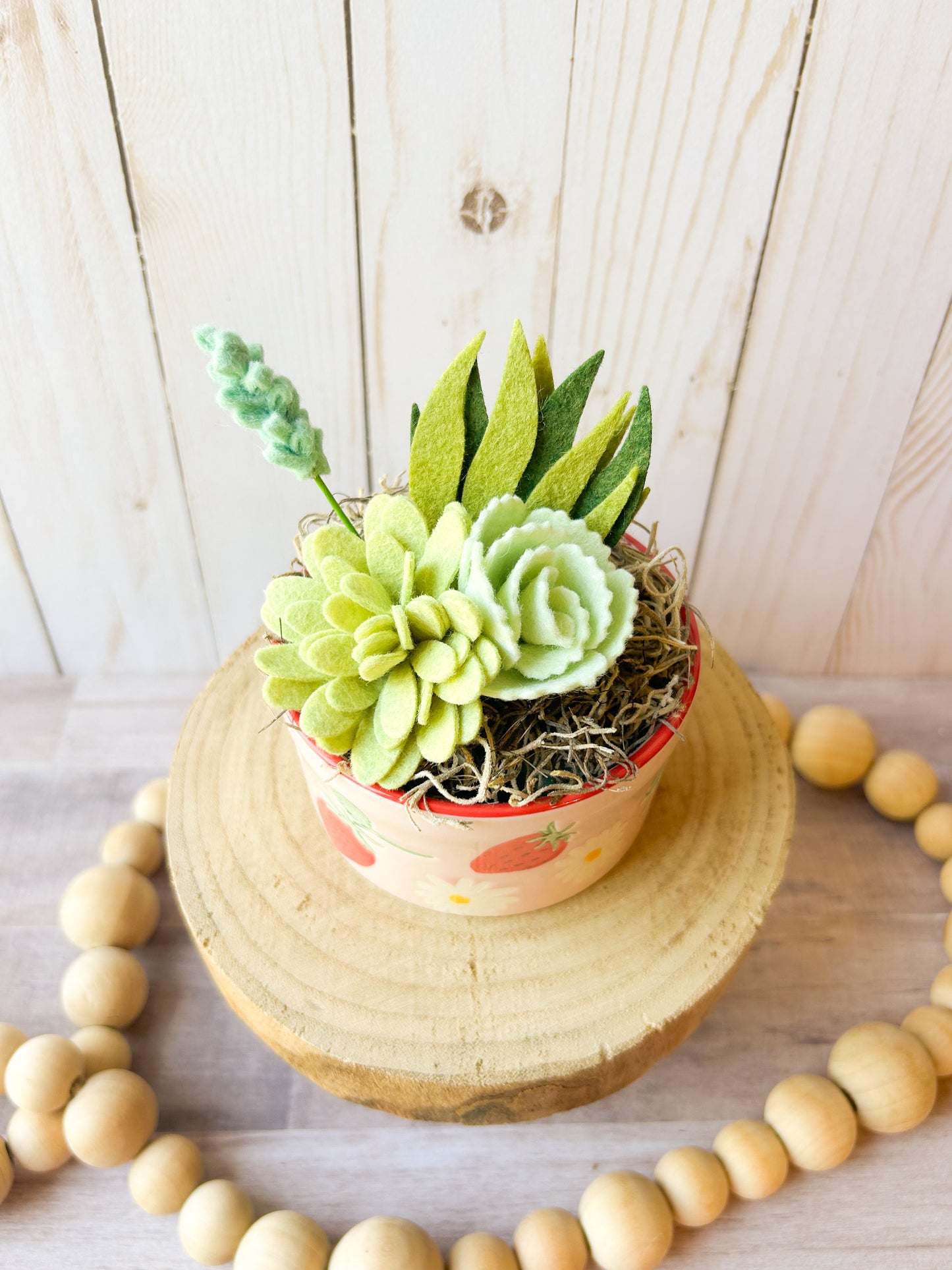 Mini Felt Succulent