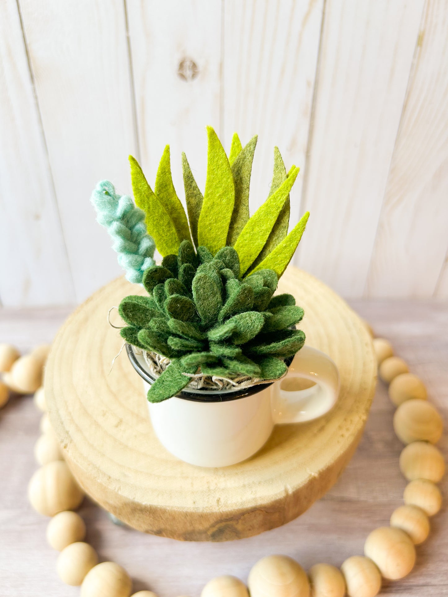 Mini Felt Succulent