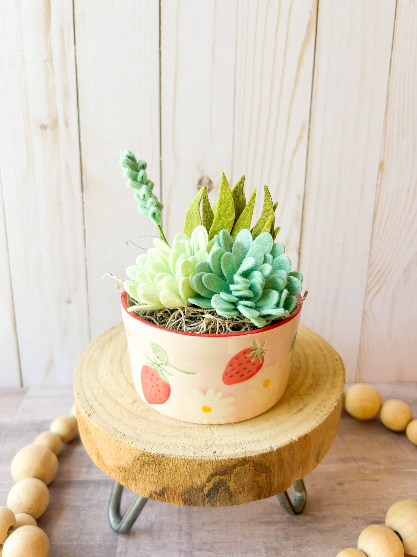 Mini Felt Succulent