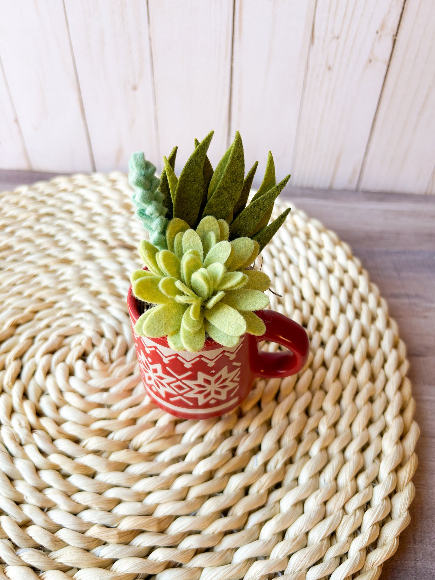 Mini Felt Succulent