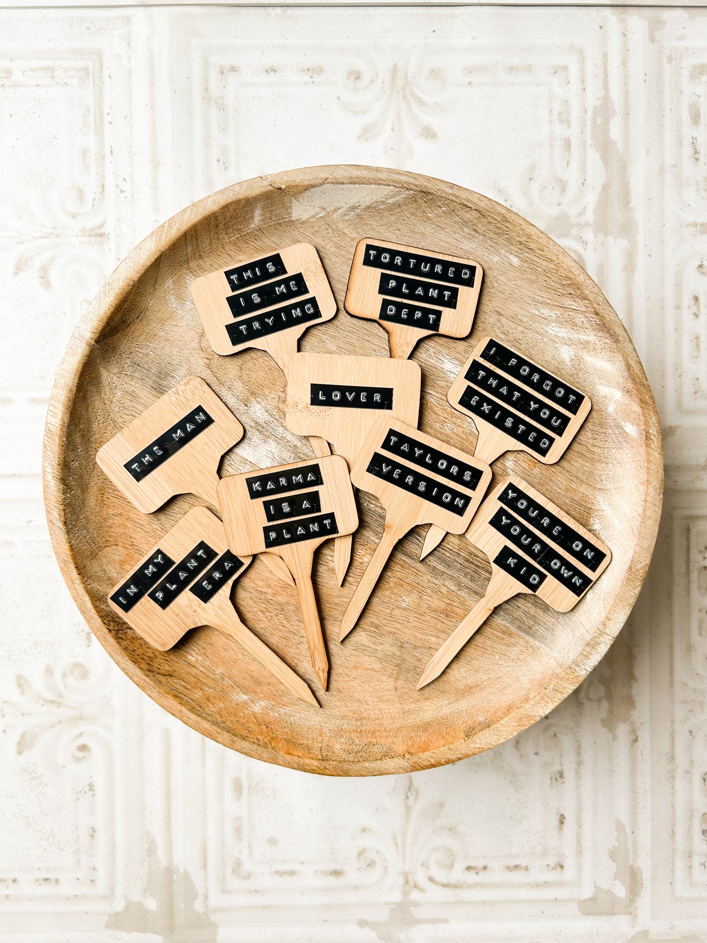 T. Swift Themed Plant Stakes