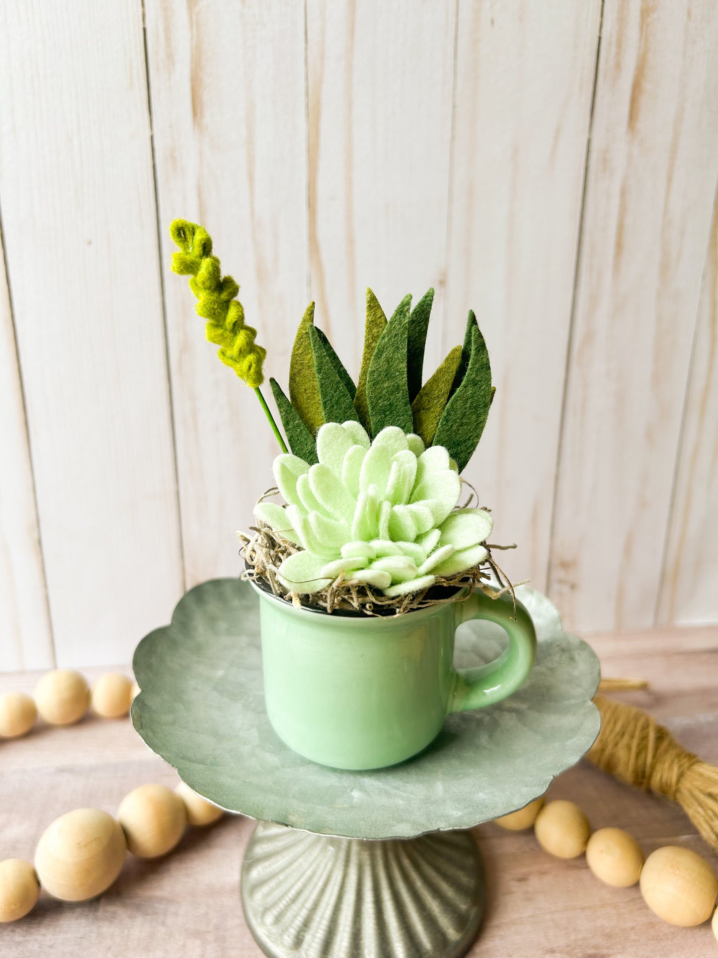 Mini Felt Succulent
