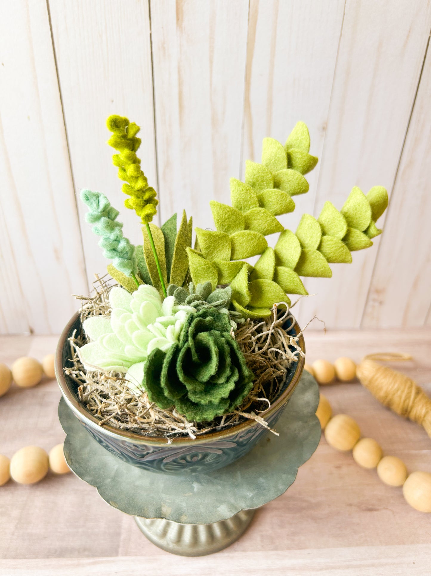 Felt Succulent Bowl