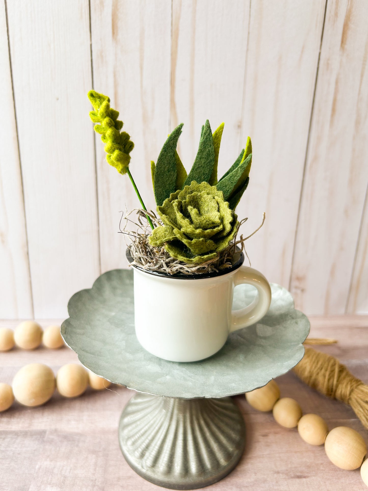 Mini Felt Succulent