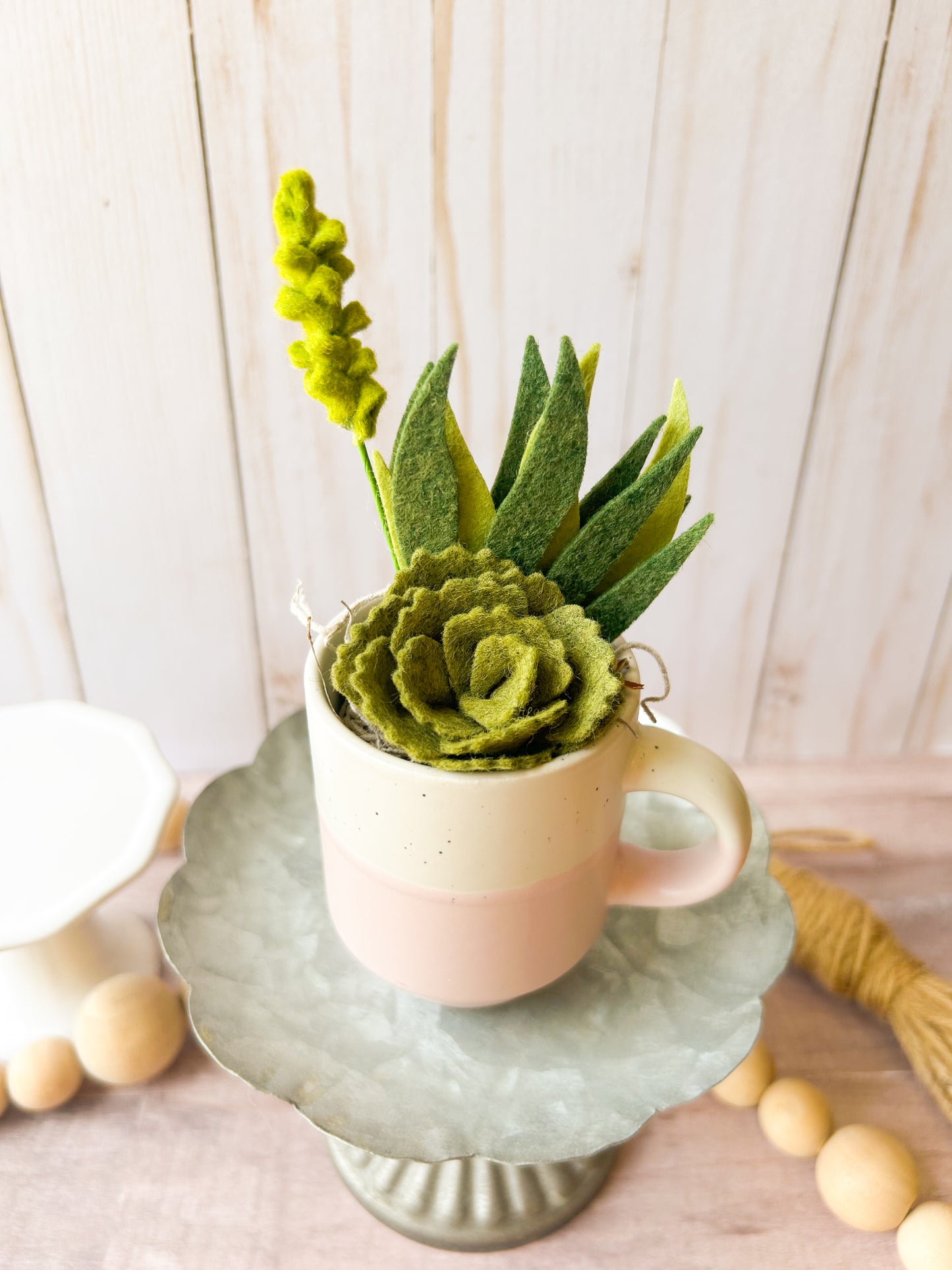 Mini Felt Succulent