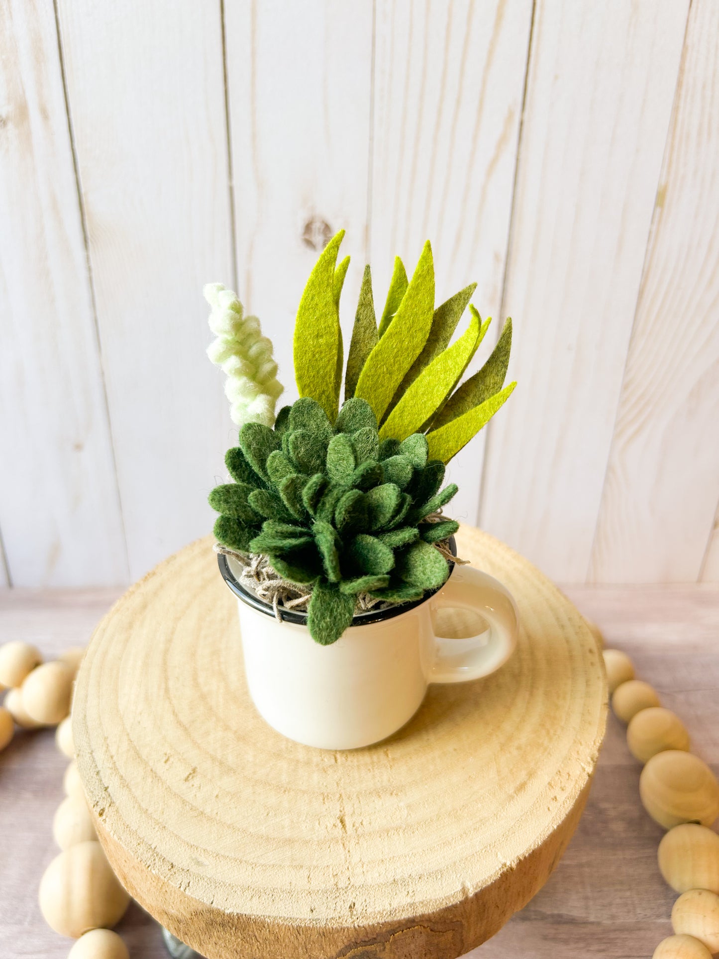 Mini Felt Succulent