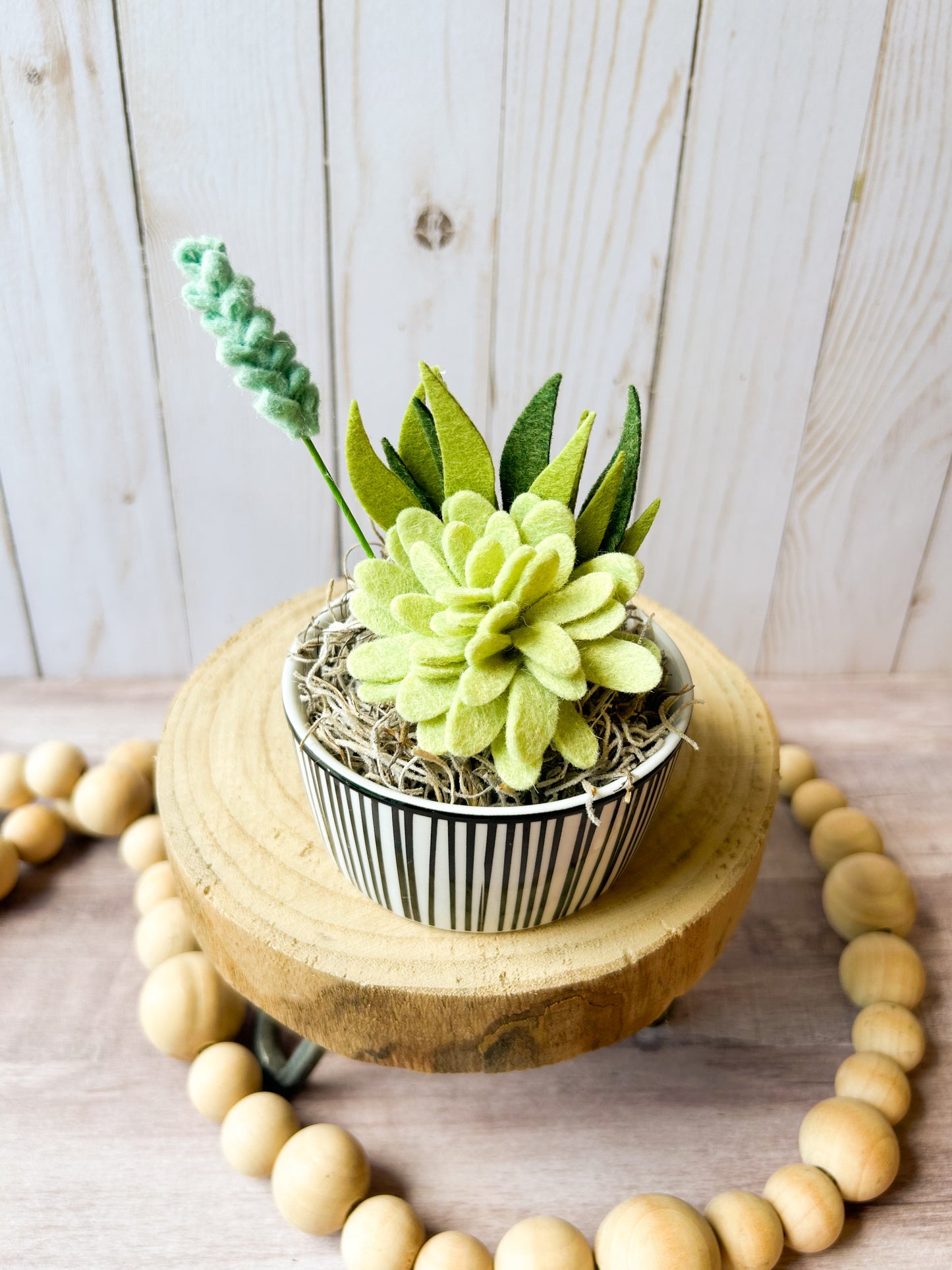 Mini Felt Succulent