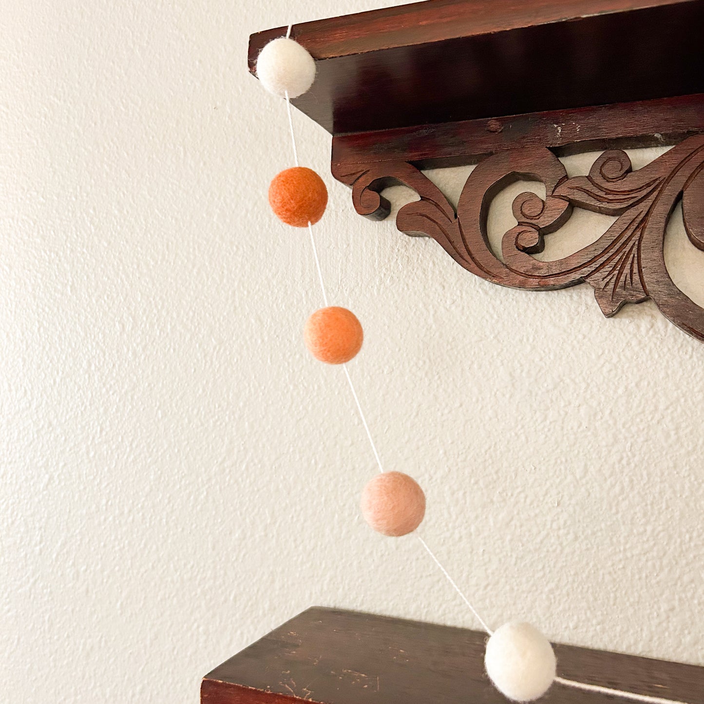 Boho Felt Ball Garland