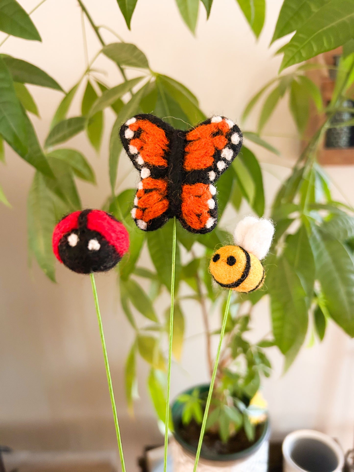 Butterfly, Bee, Ladybug Poms