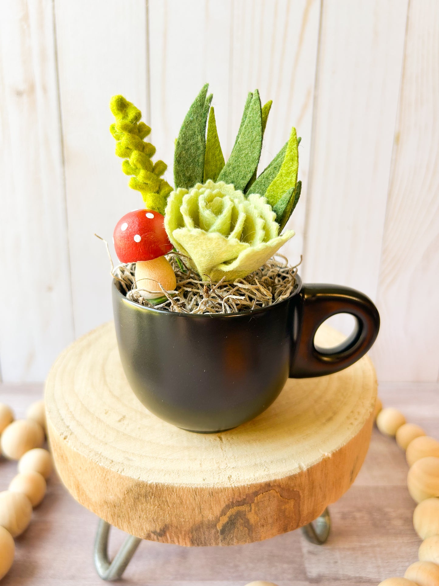 Mini Felt Succulent