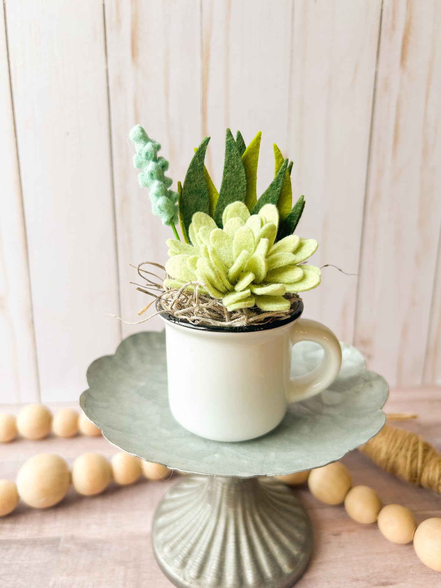 Mini Felt Succulent