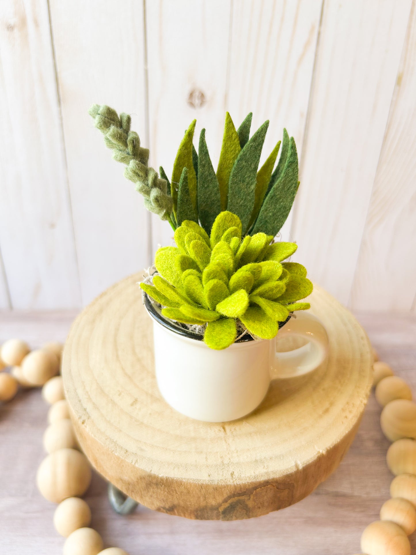 Mini Felt Succulent