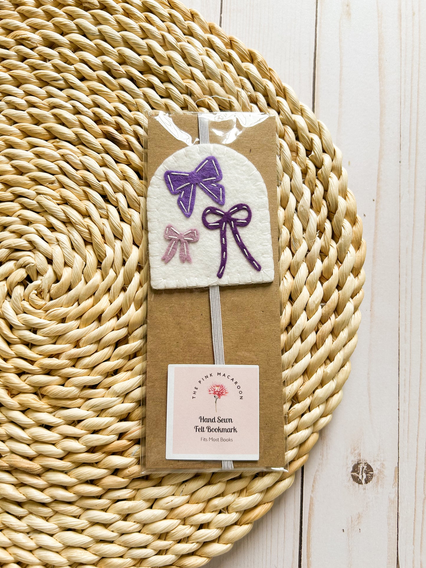 Purple Bow Bookmark