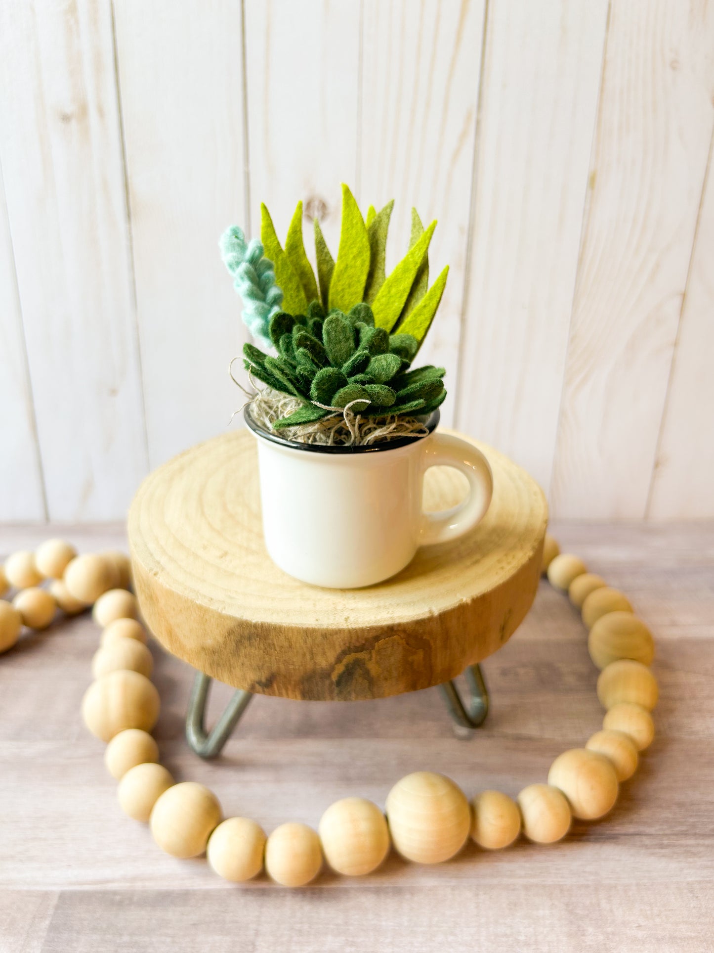 Mini Felt Succulent