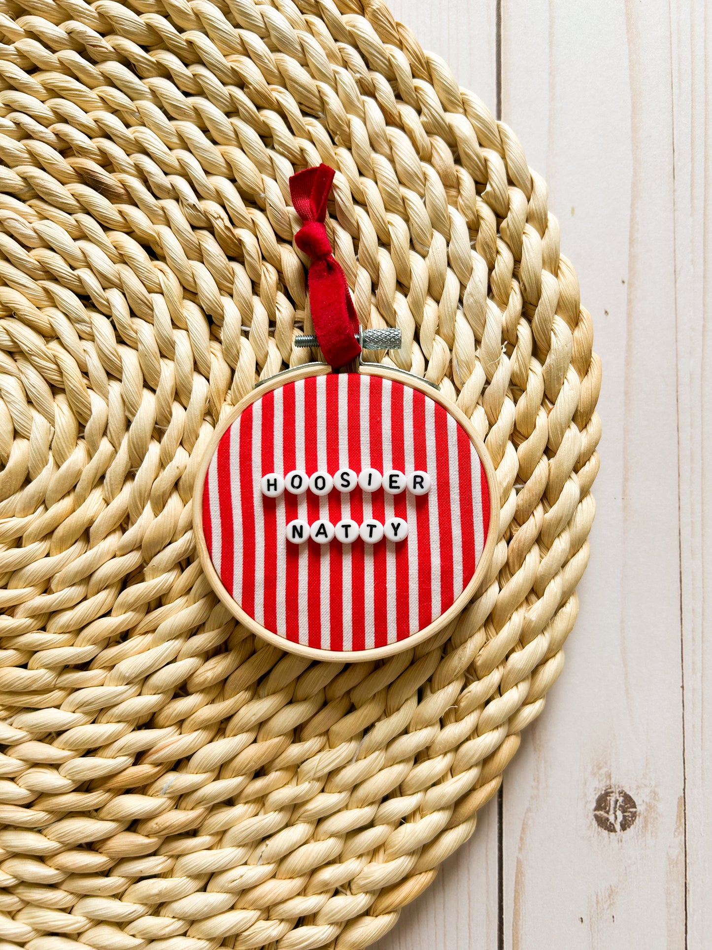 Indiana Hoosiers Hoop Ornament