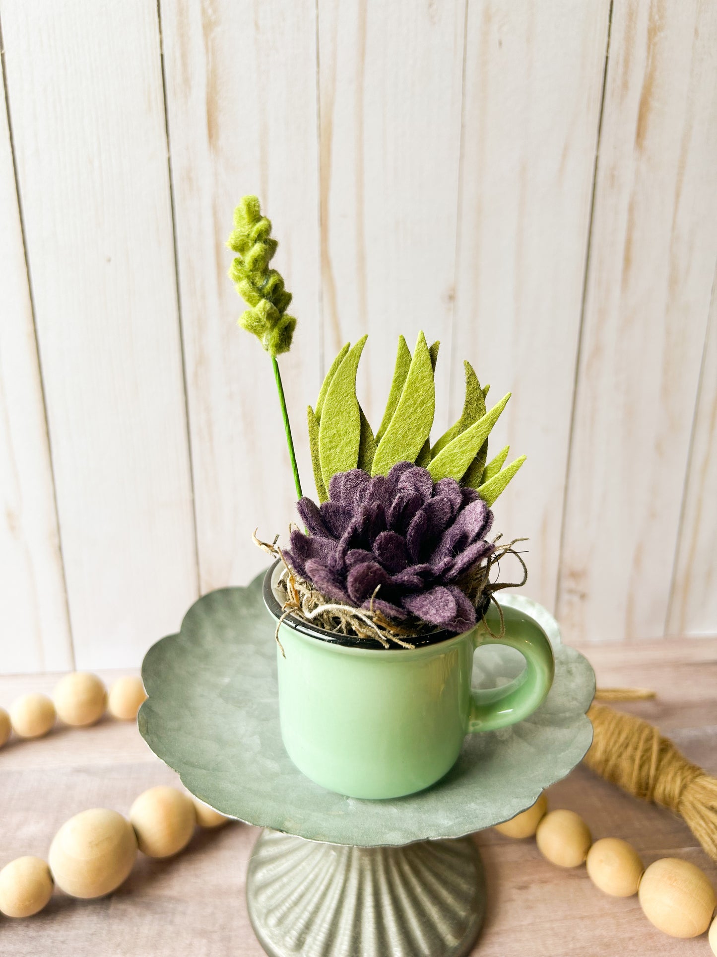 Mini Felt Succulent