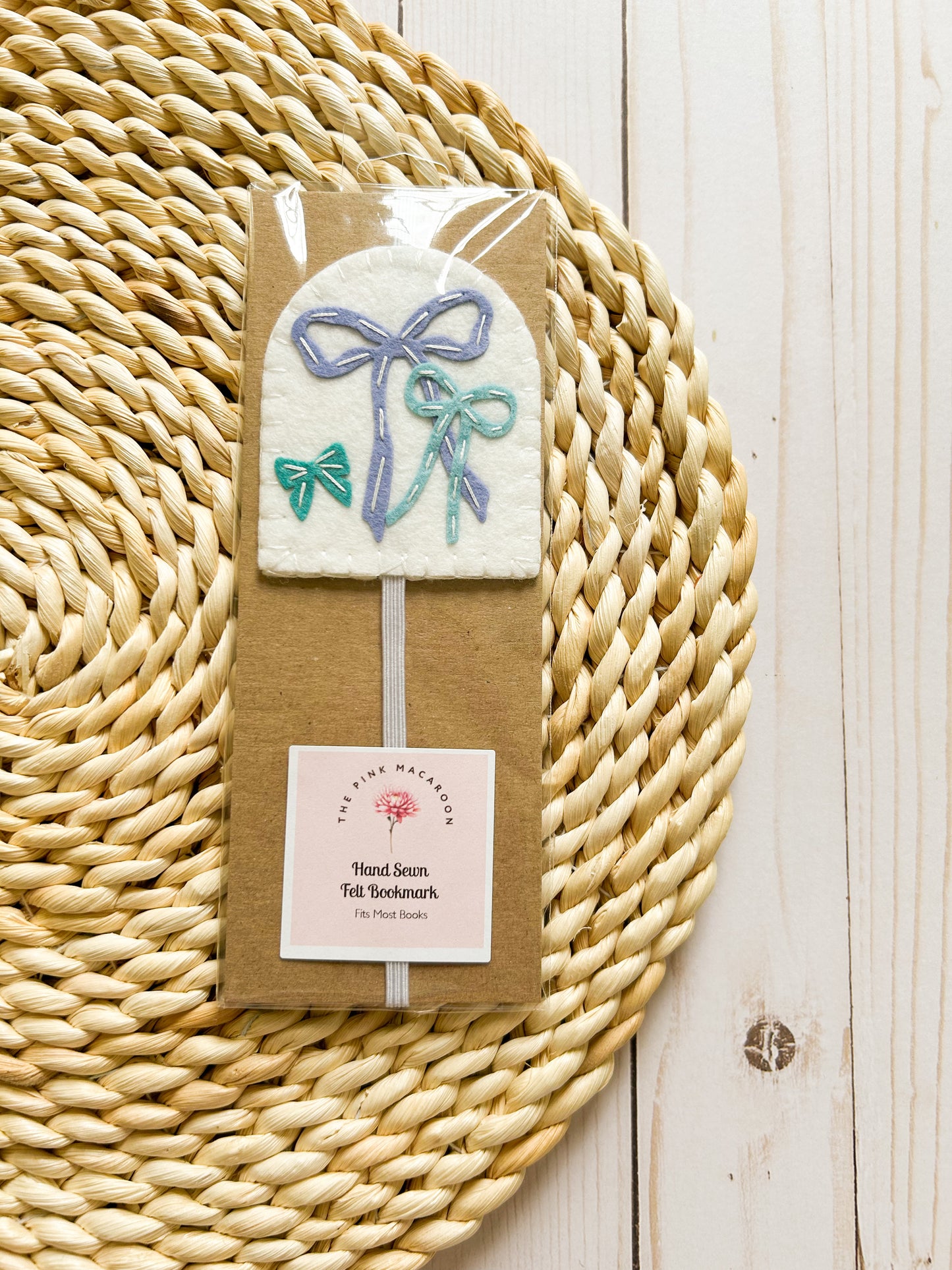 Blue Bow Bookmark