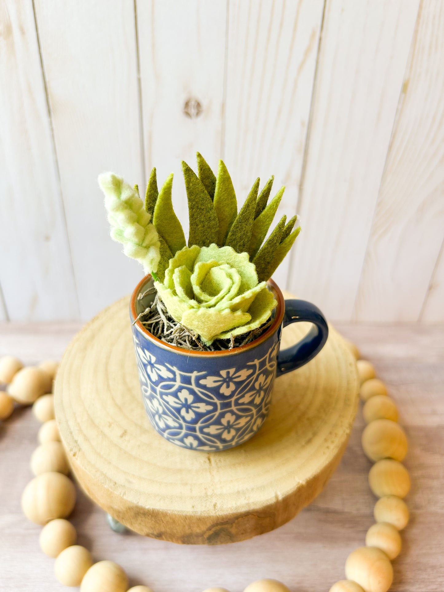 Mini Felt Succulent